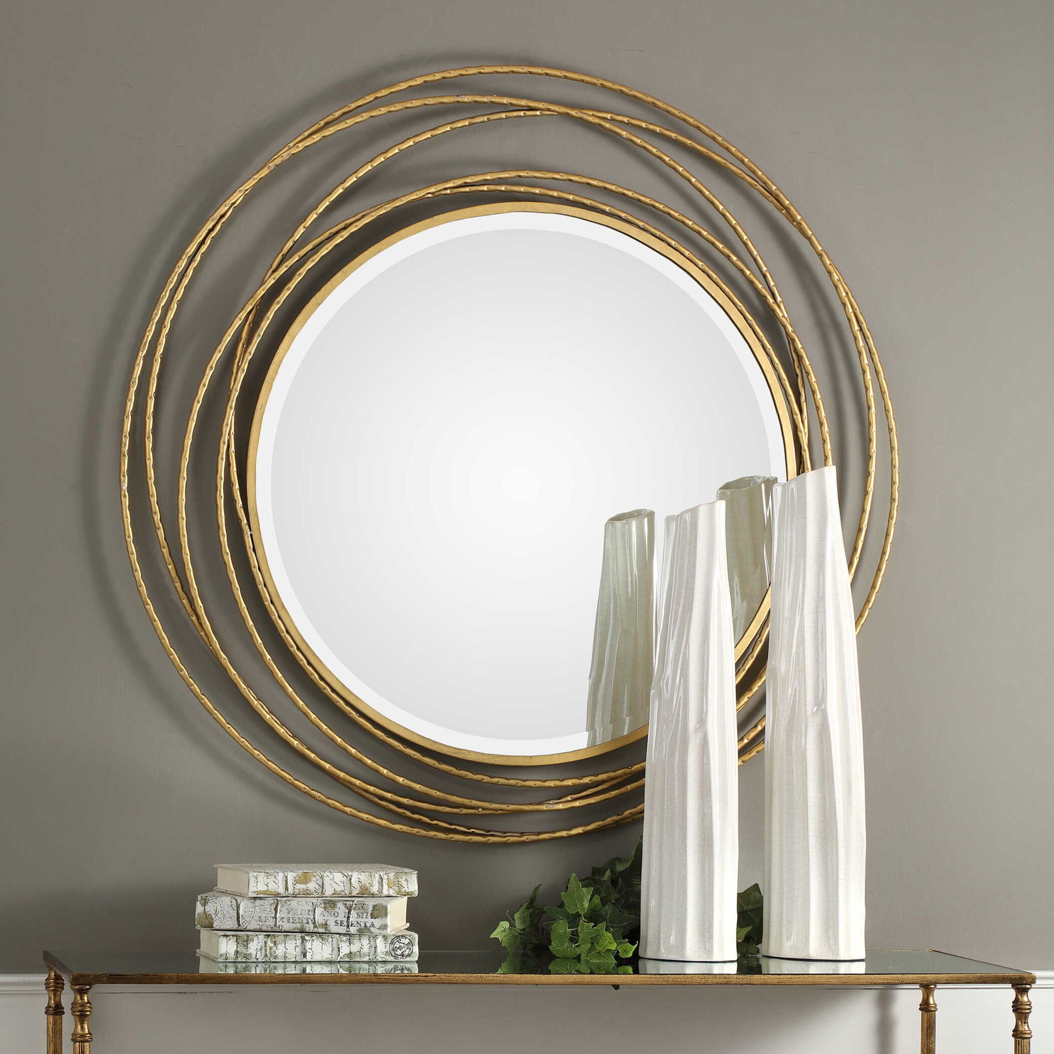 Whirlwind - Round Mirror