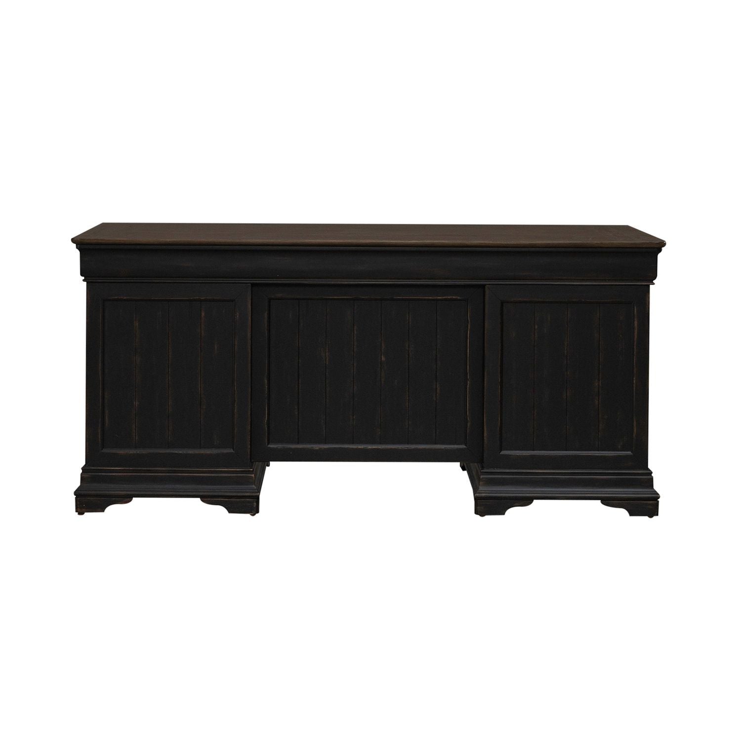 Meritage - Jr Executive Desk - Aged Charcoal