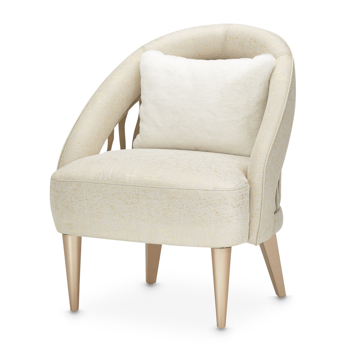 La Rachelle Flame Chair - Gold Rush/Champagne