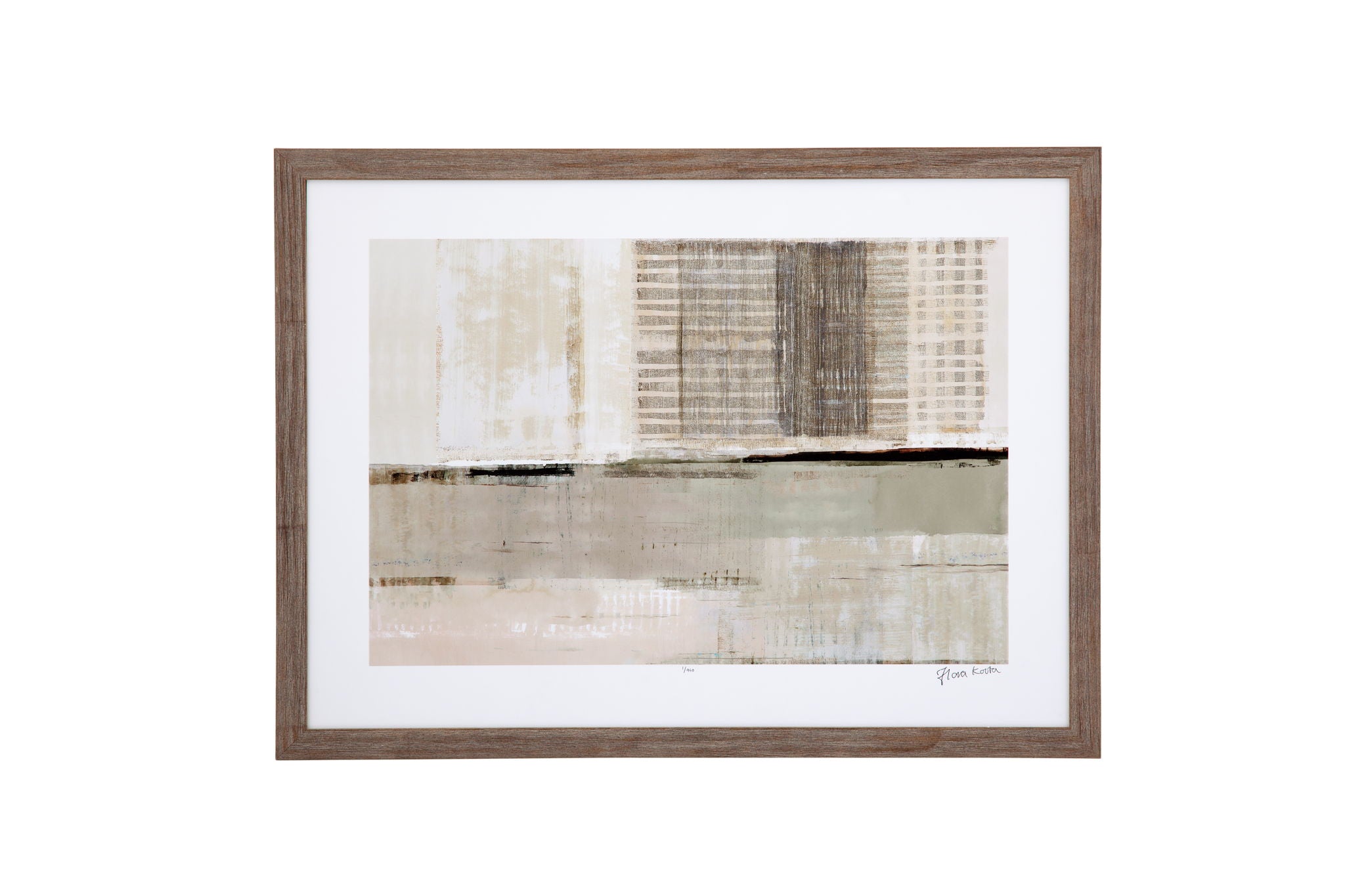 Custom Across The Abstract Bay I - Gray