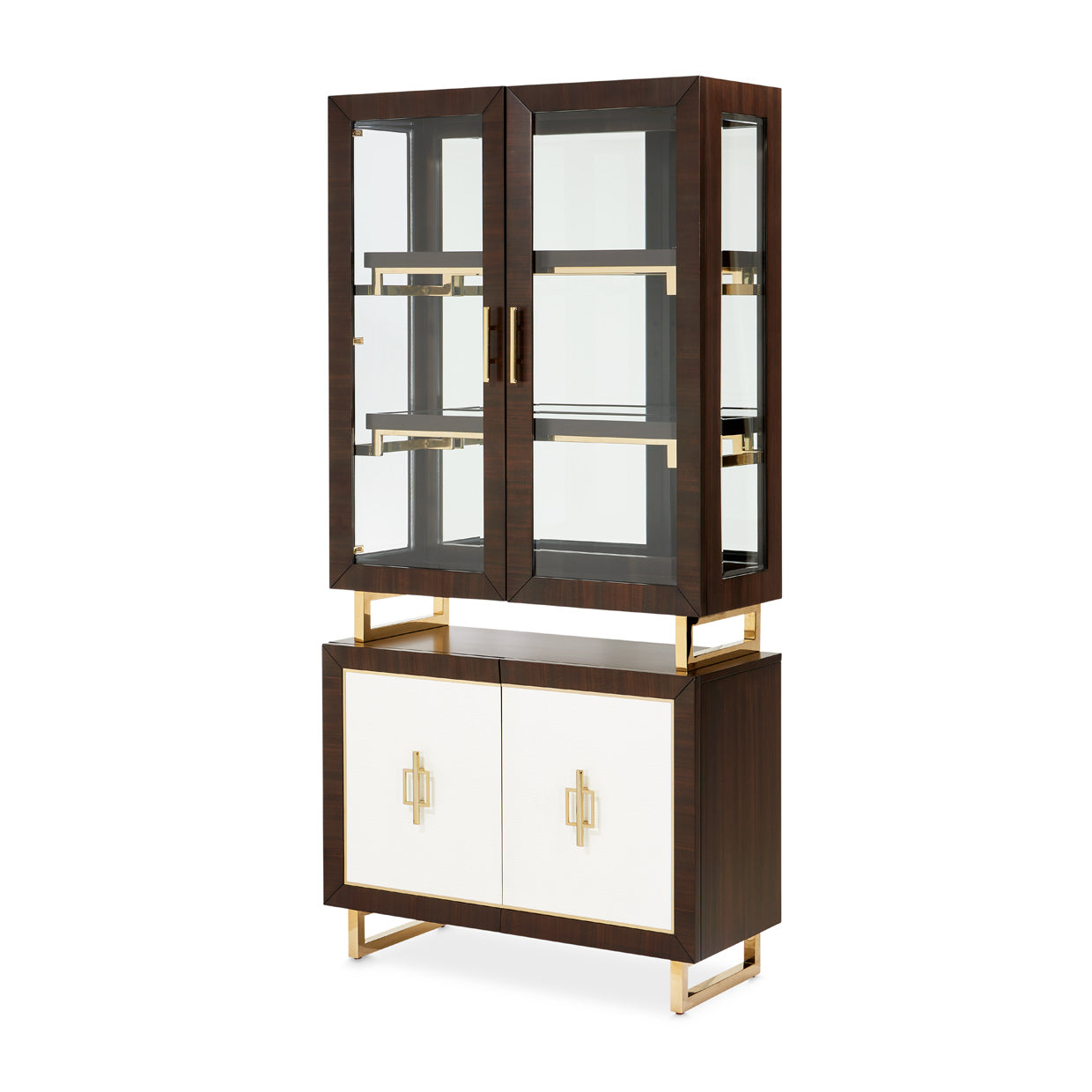 Belmont Place Display Cabinet - Espresso