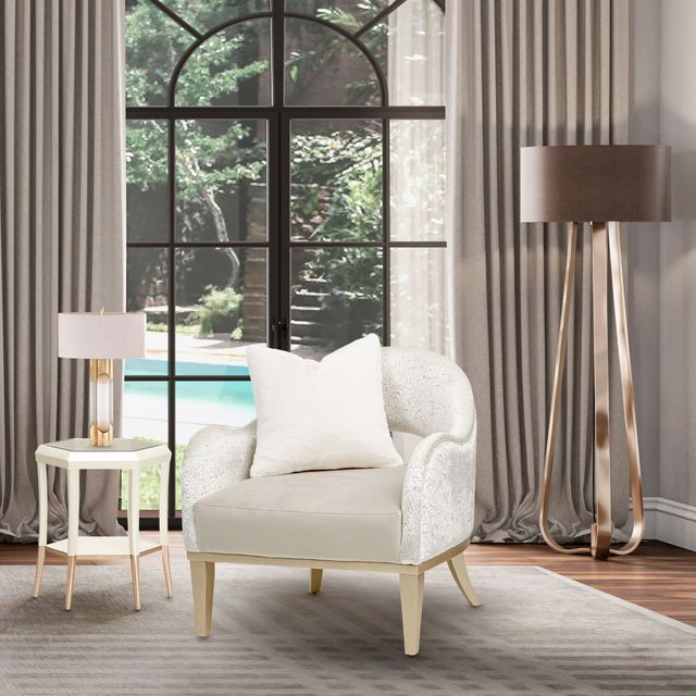 Yvette - Accent Chair - Porcini / Medium Champagne