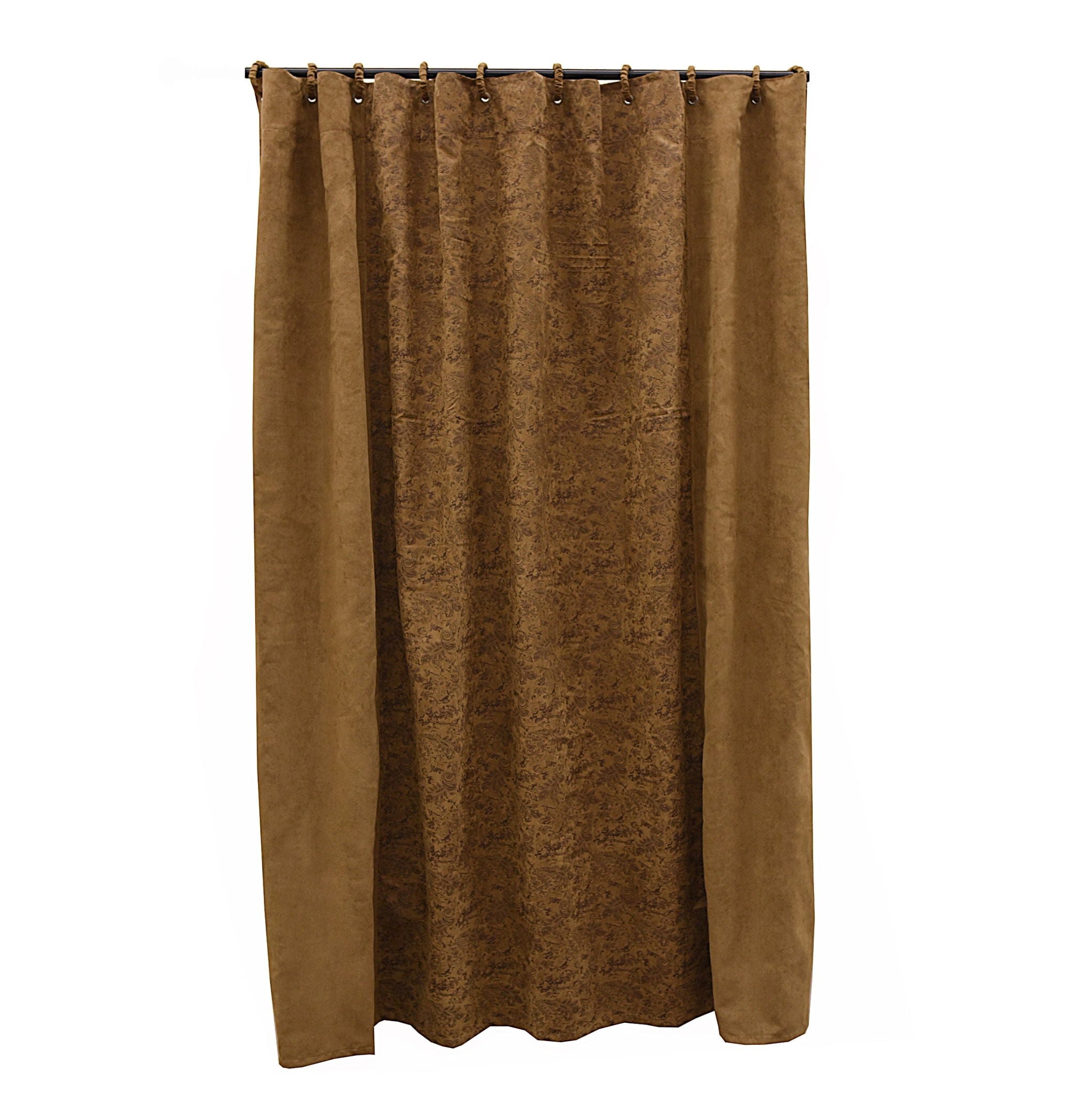 Small Paisley - Shower Curtain - Tan