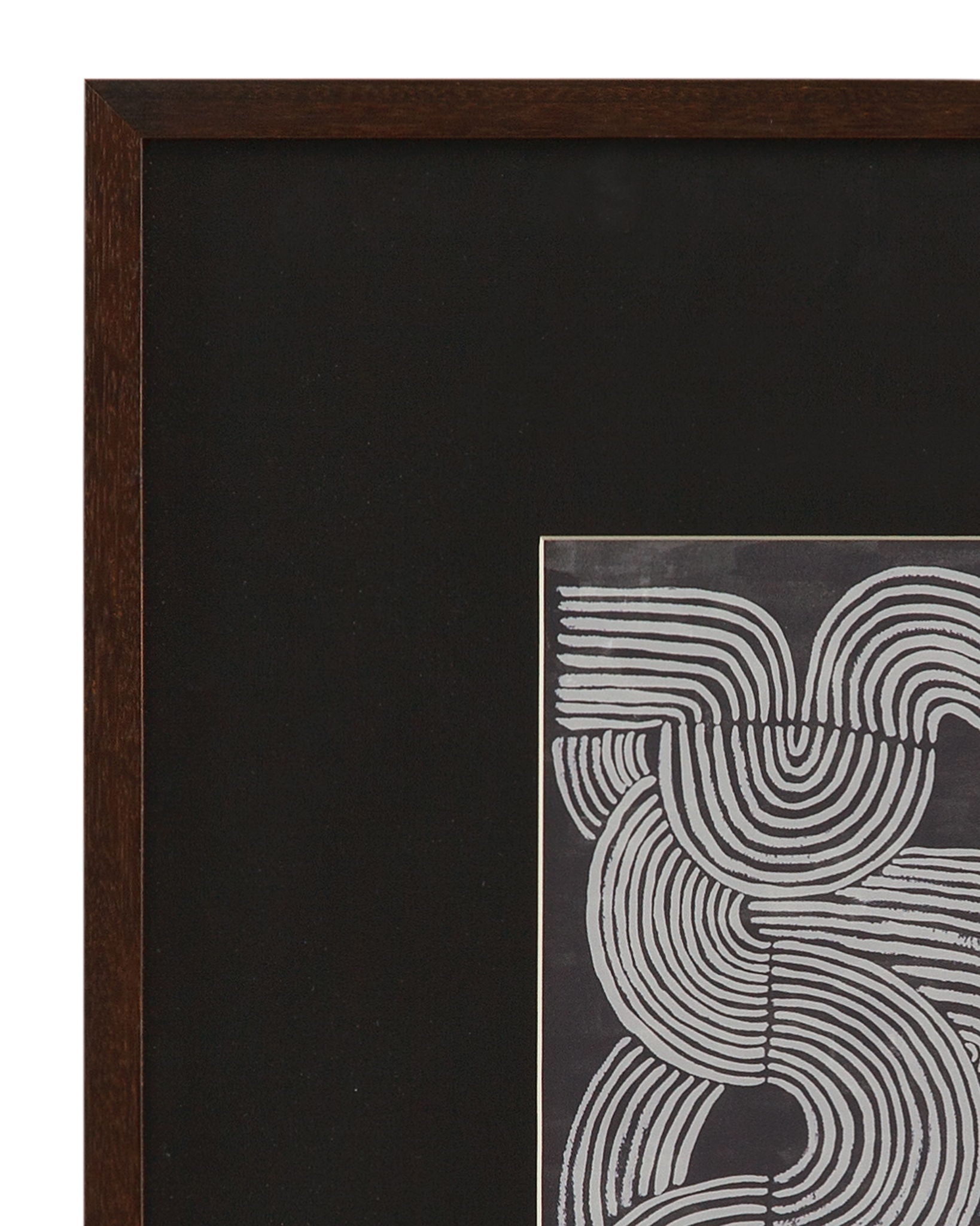 Neutral Strokes Framed Print (Set of 4) - Black