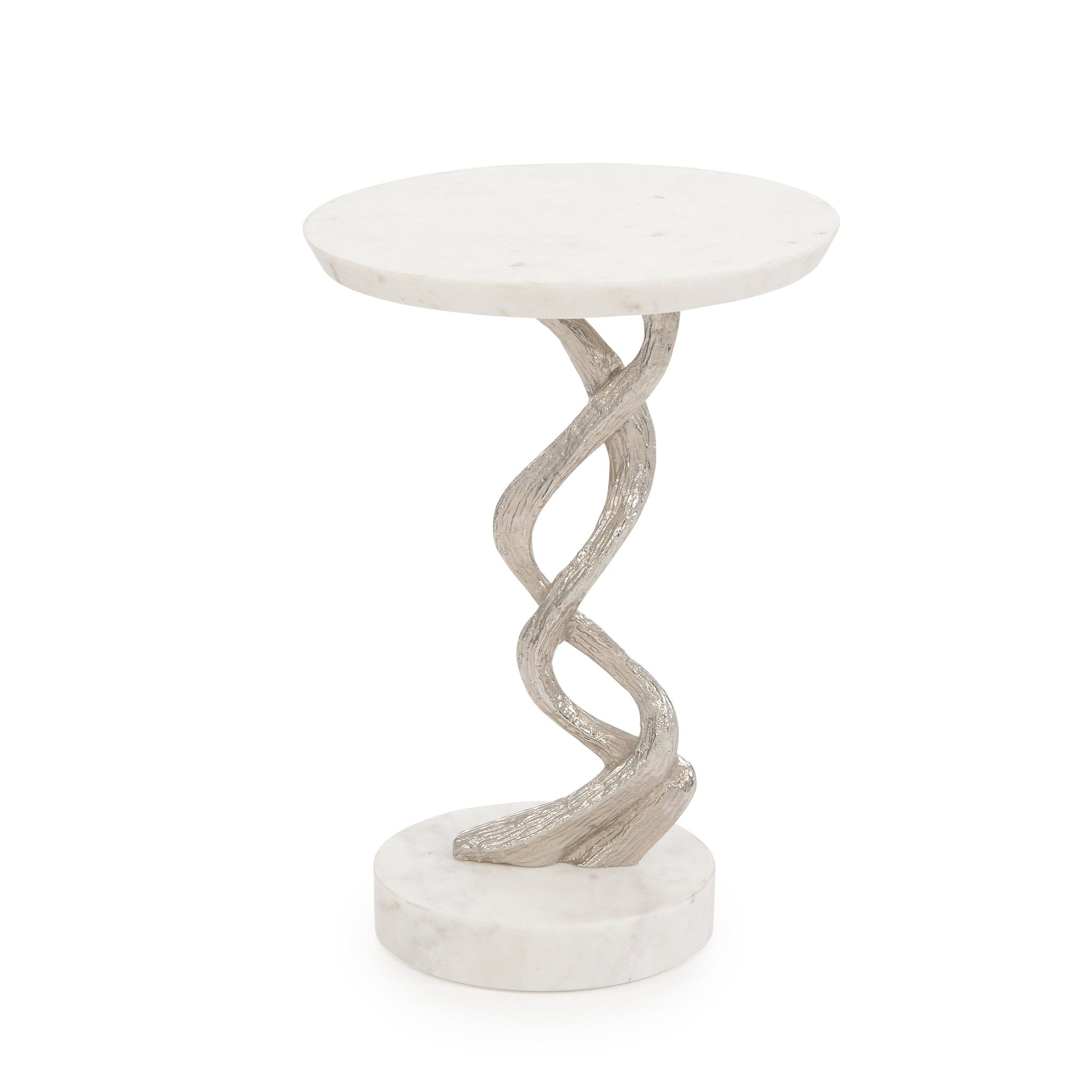 Windswept Martini Table, Silver