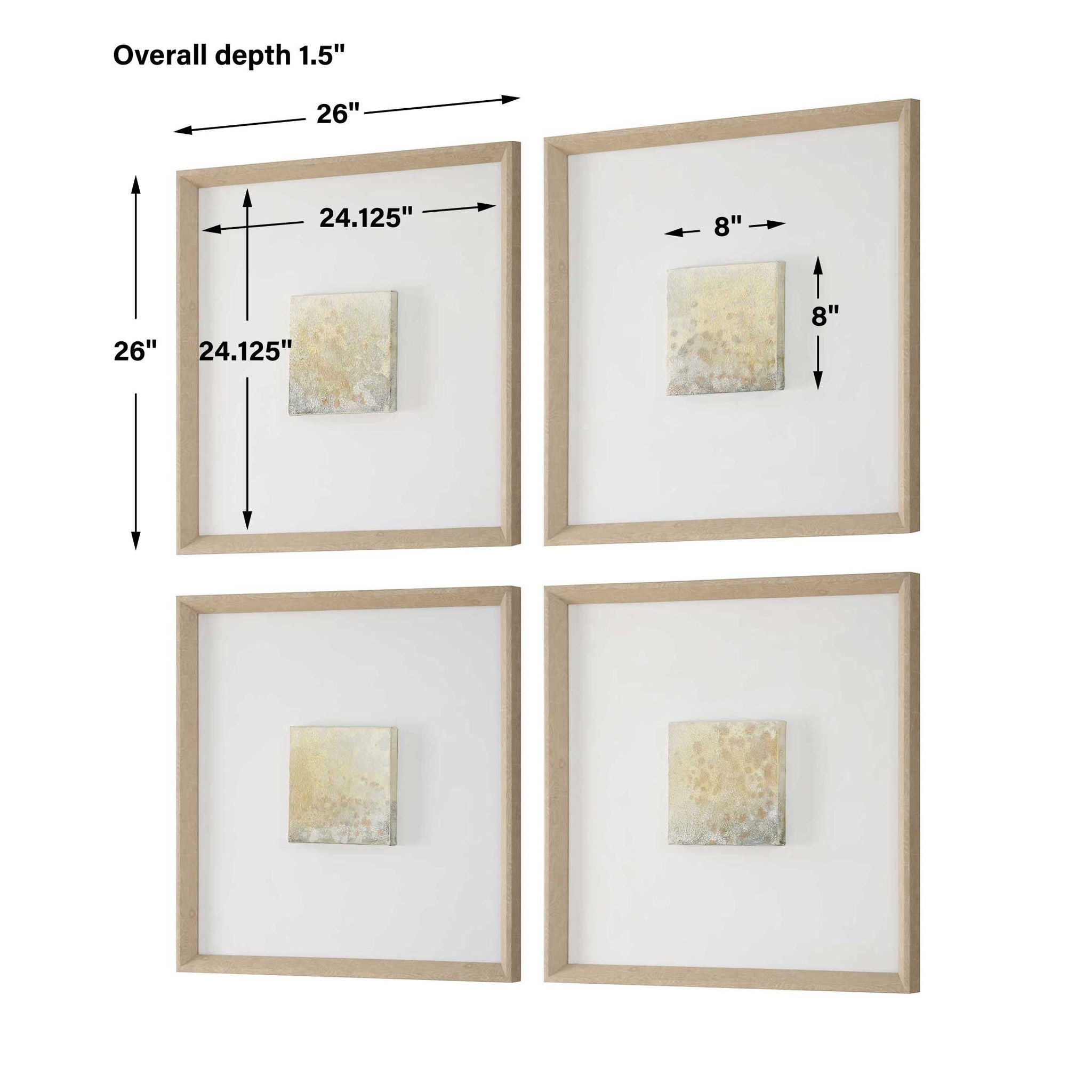 Now & Then - Abstract Art (Set of 4)