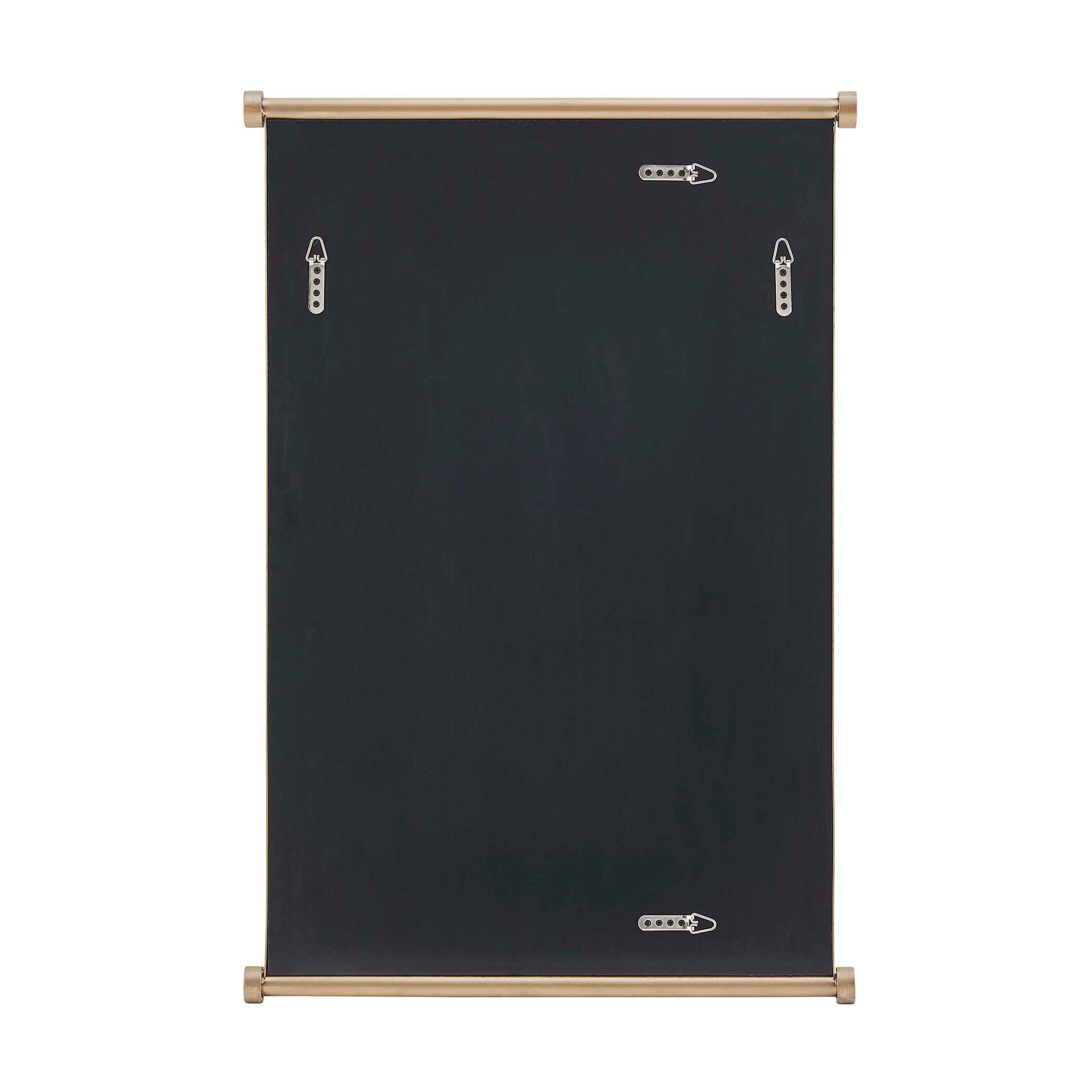 Scroll - Rectangular Mirror - Brass / Gold