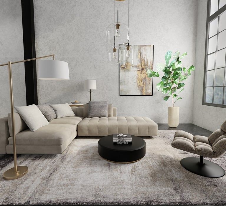 SKYVIEW Collection - 39QAF Ivory/Gray