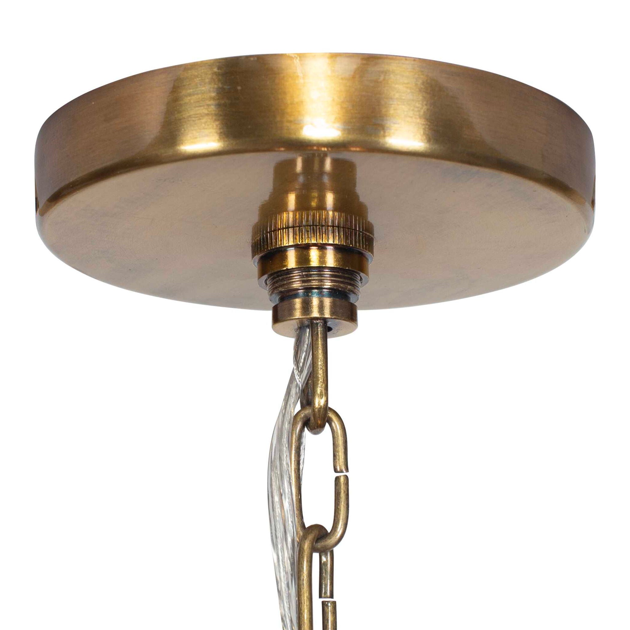 Water Hyacinth - 4 Light Woven Pendant - Light Brown
