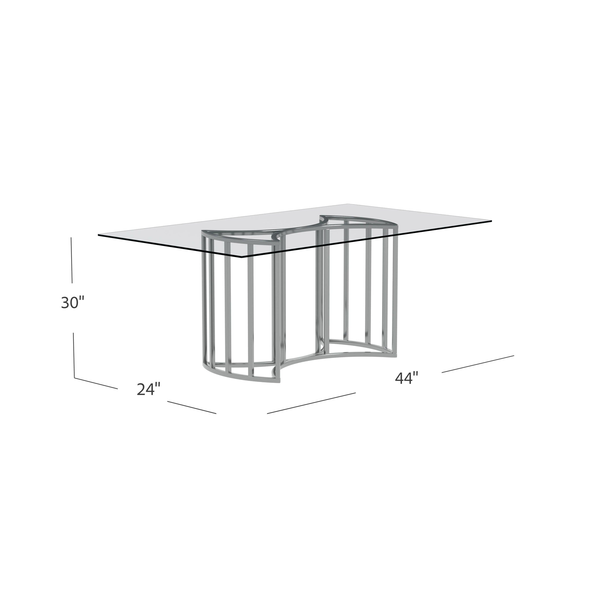 Sophia - Dining Table - Silver