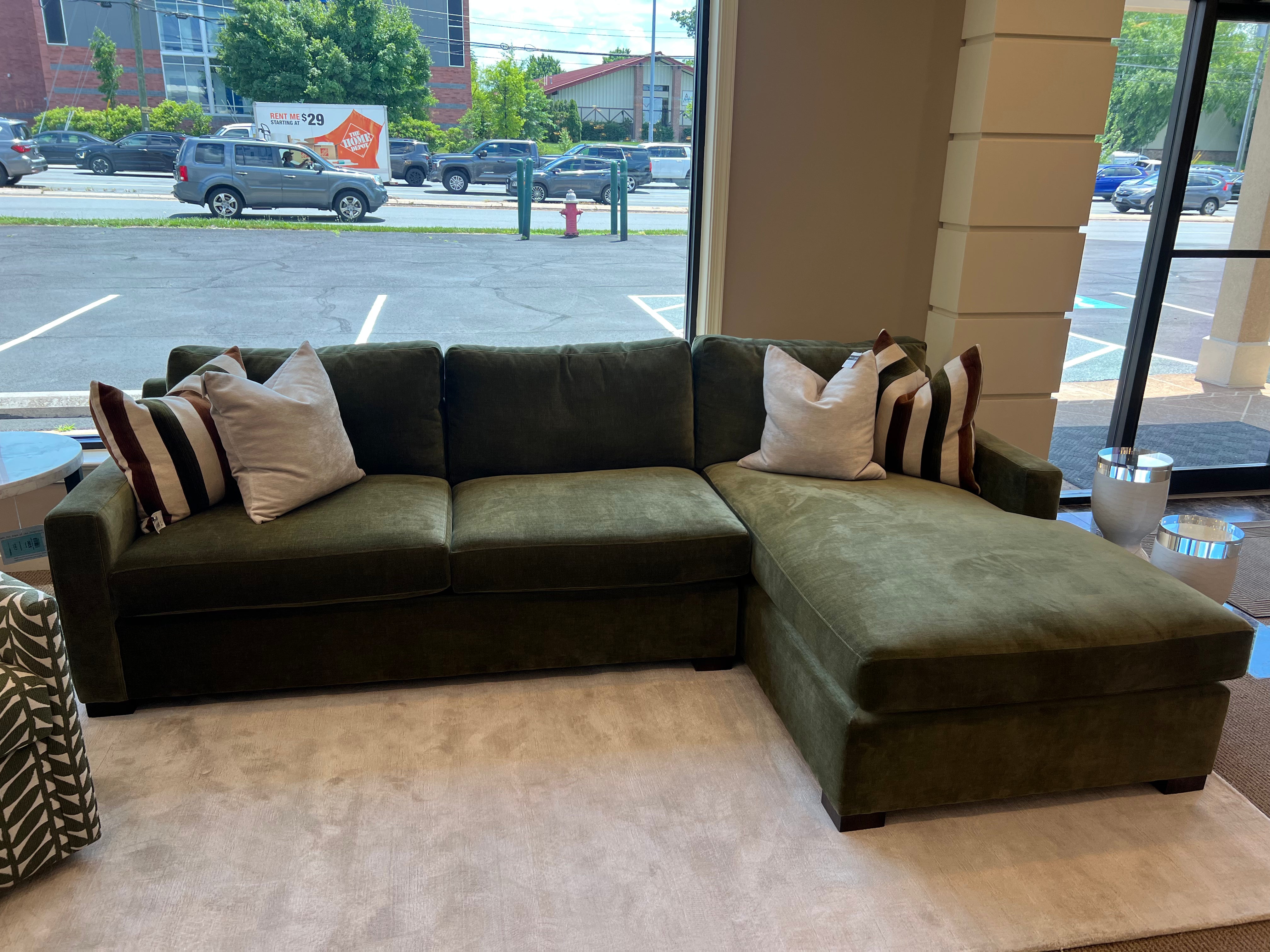 Green Loveseat & Sofa - Customizable