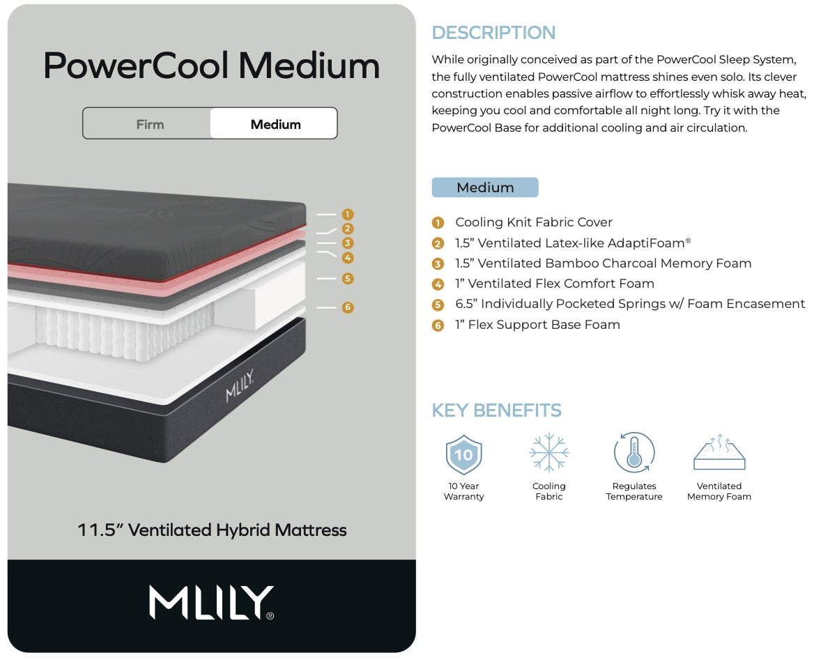 PowerCool 11.5" Mattress