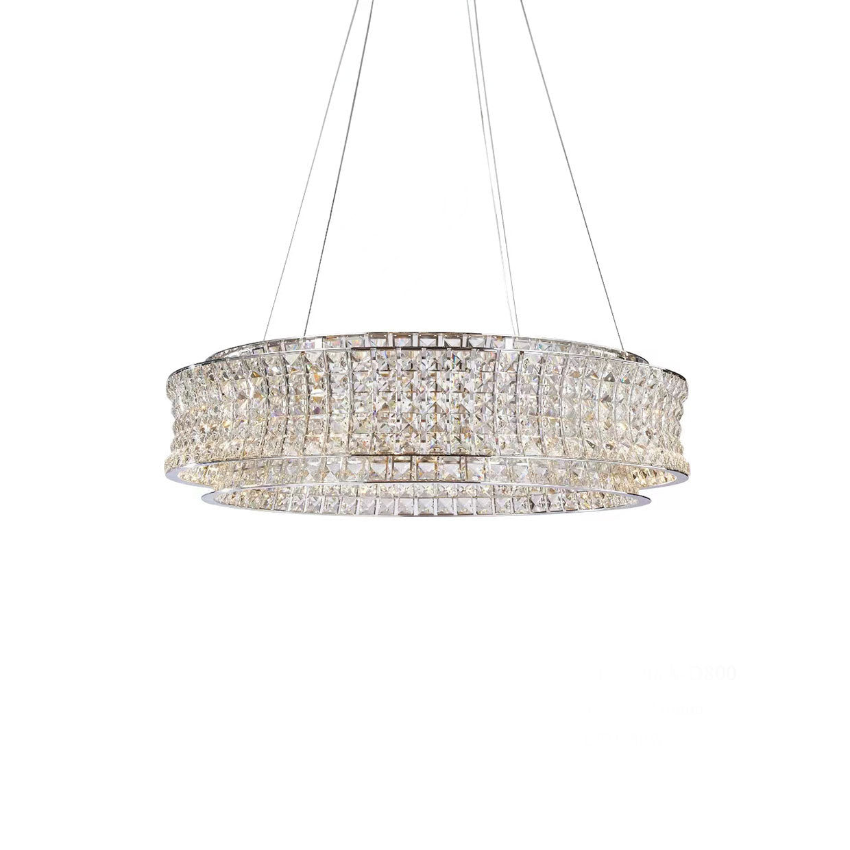 Galaxy Large Round LED Chandelier - Chrome