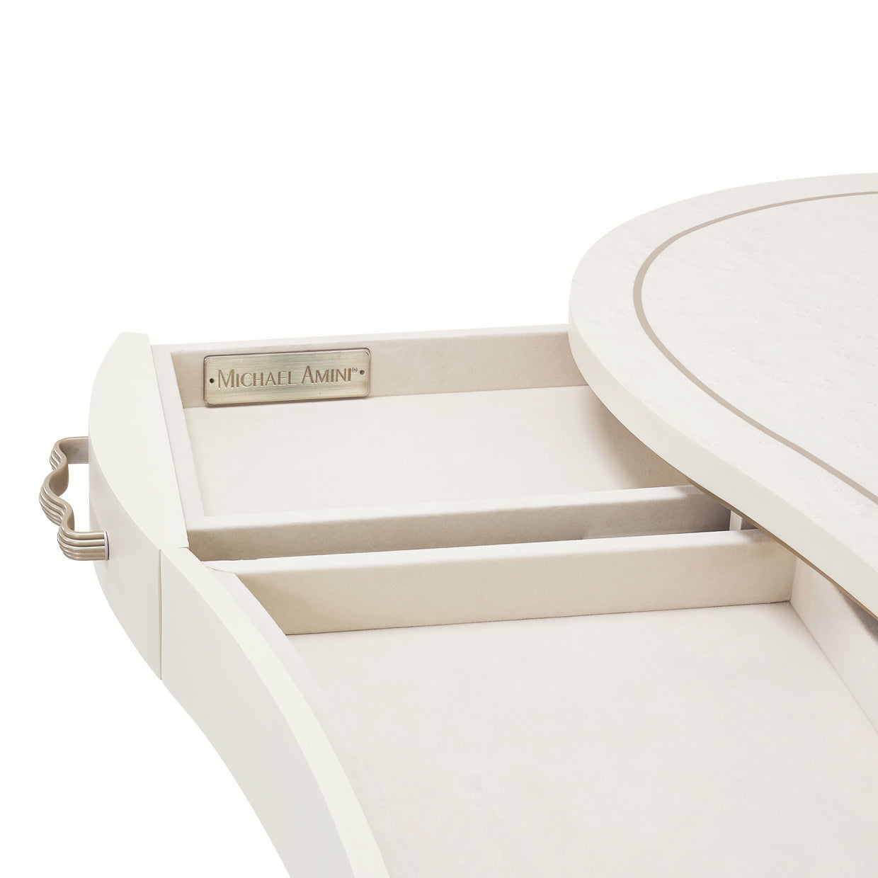 London Place Desk - Creamy Pearl