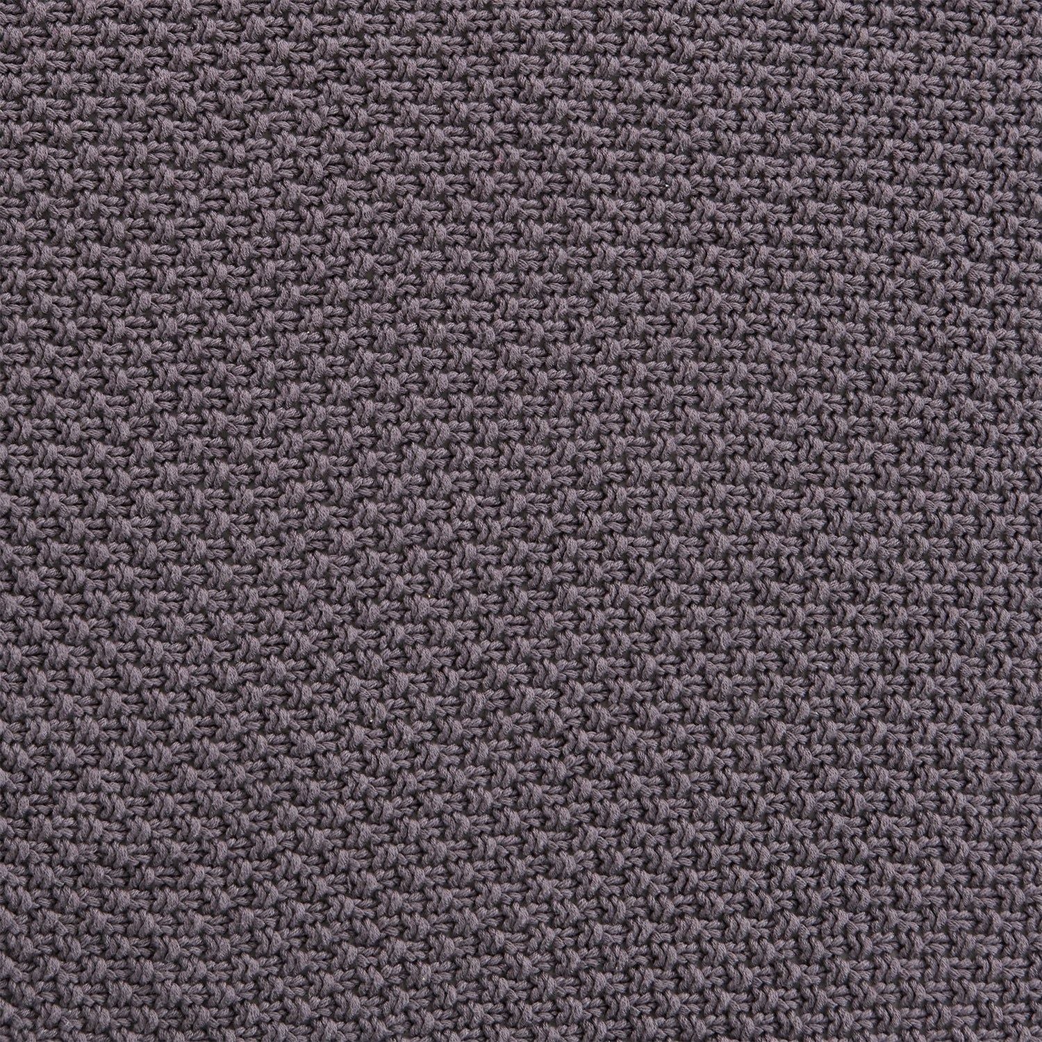 Cotton Knit - King Blanket - Slate