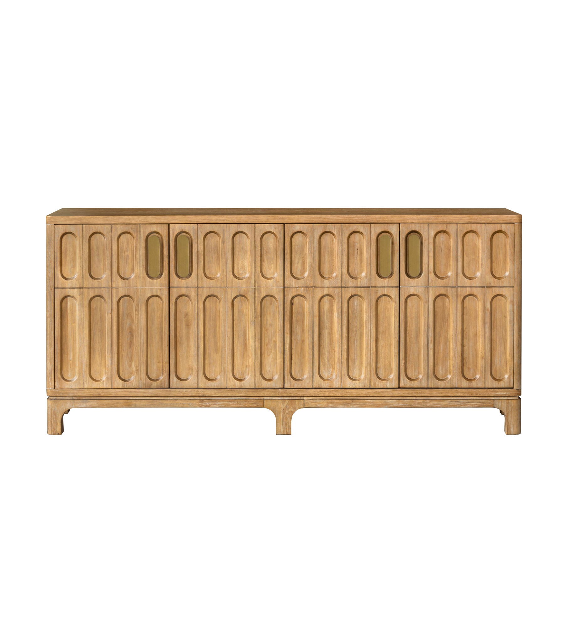 Ryder - Server - Chestnut Elm / Antique Brass