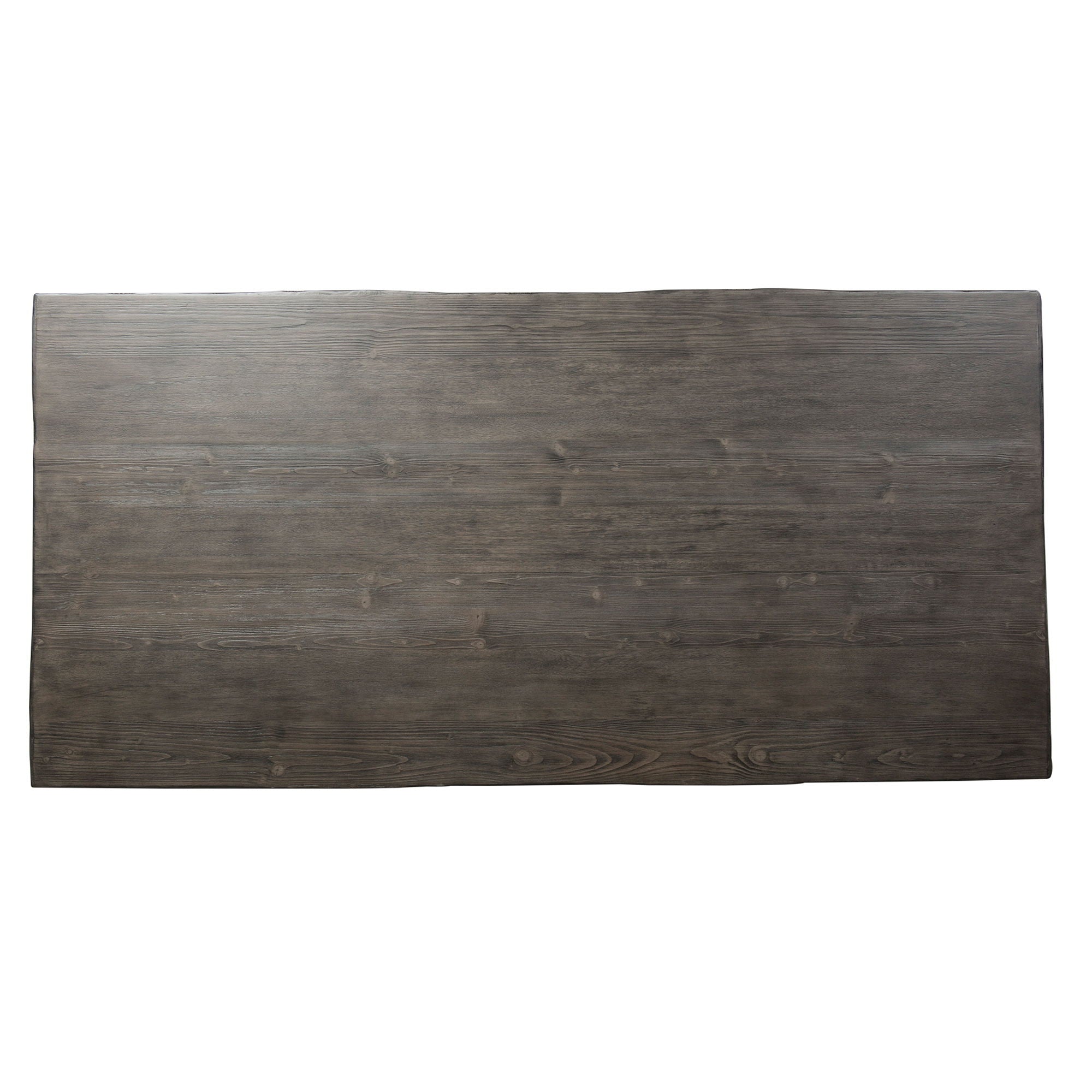 Willowrun - Trestle Table - Rustic White / Weathered Gray Top