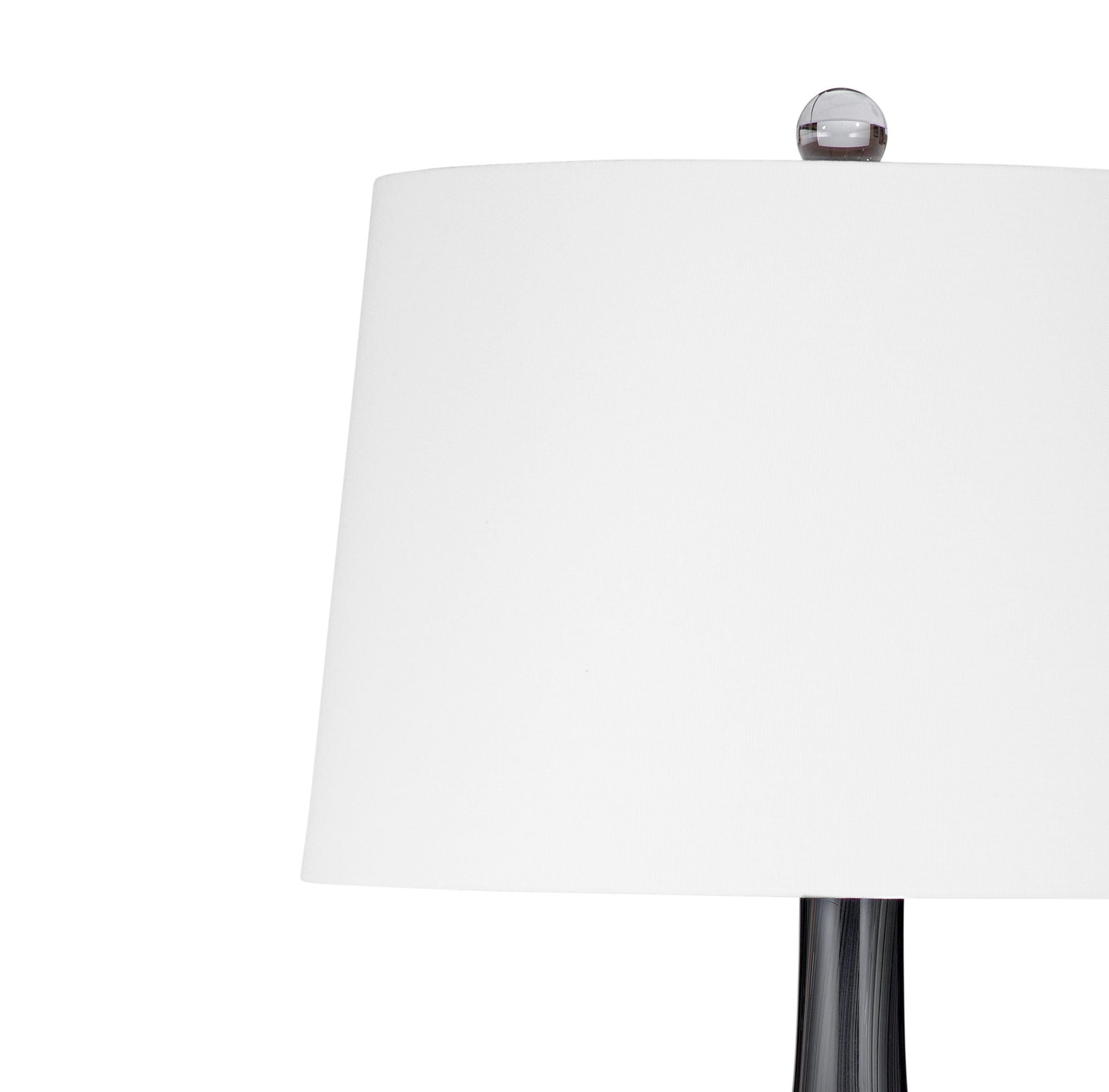 Glass Table Lamp - Black