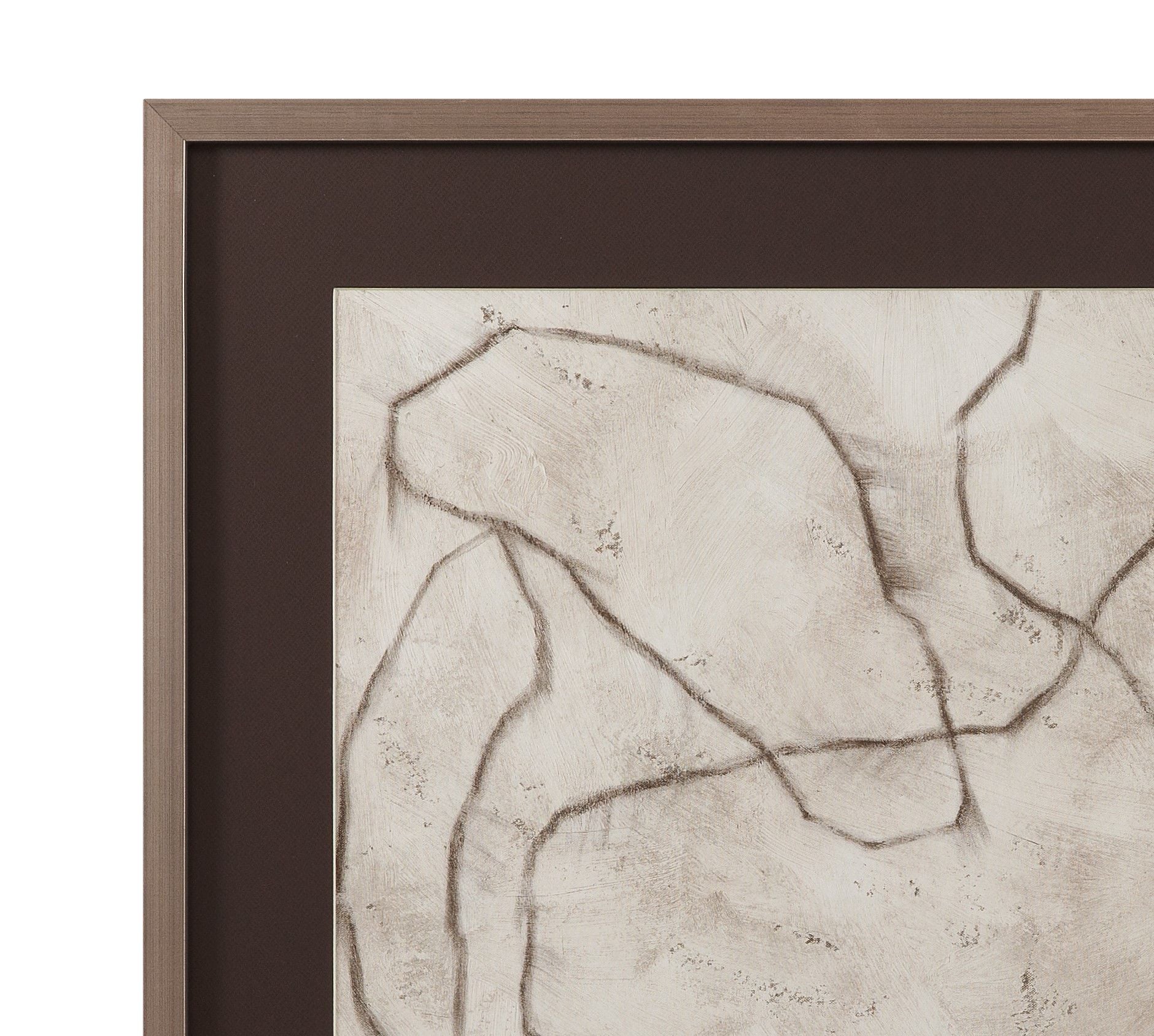 Conversations In The Past Framed Print - Gray / Off White