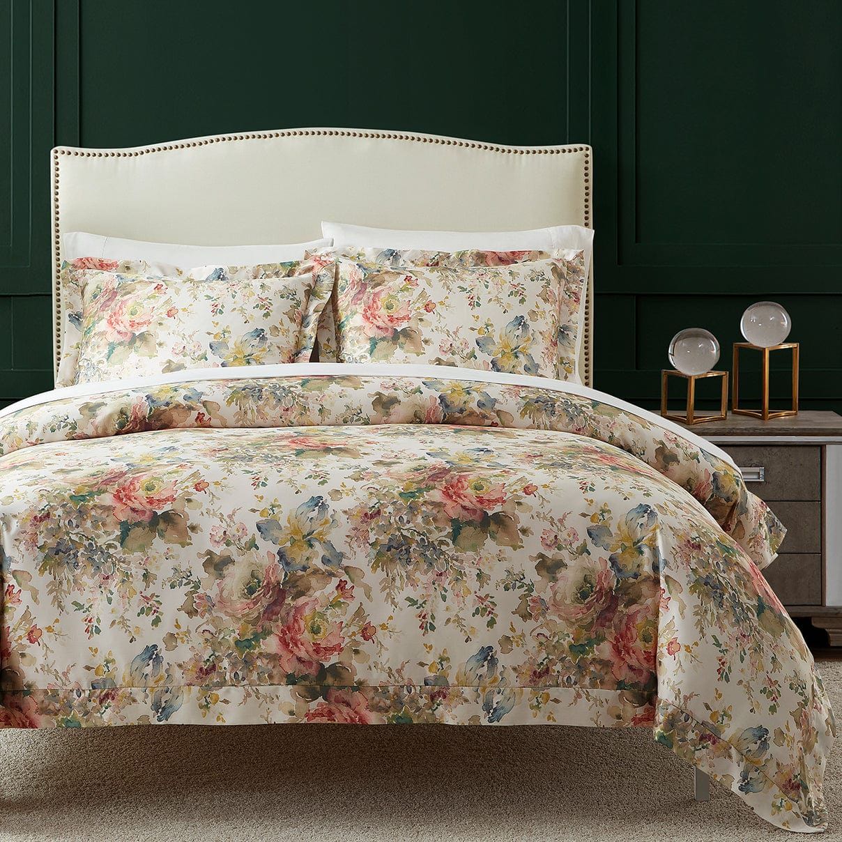 Lyocell - Queen Jardin Eucalyptus Comforter Set (Set of 3) - Salmon