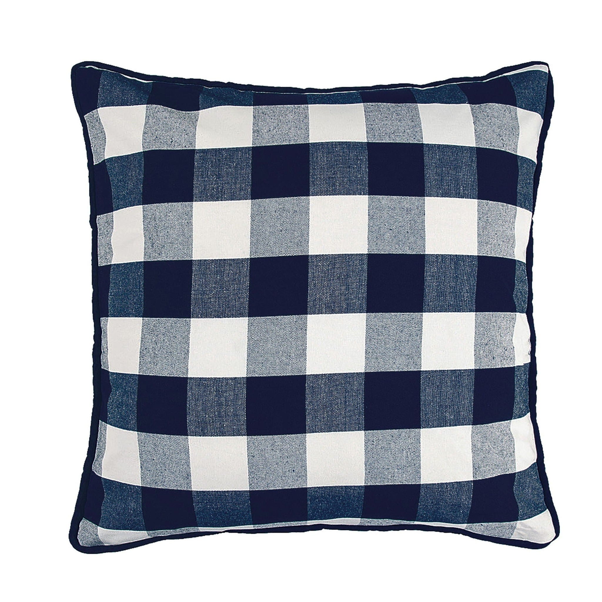 Camille - Buffalo Check Euro Sham - Navy