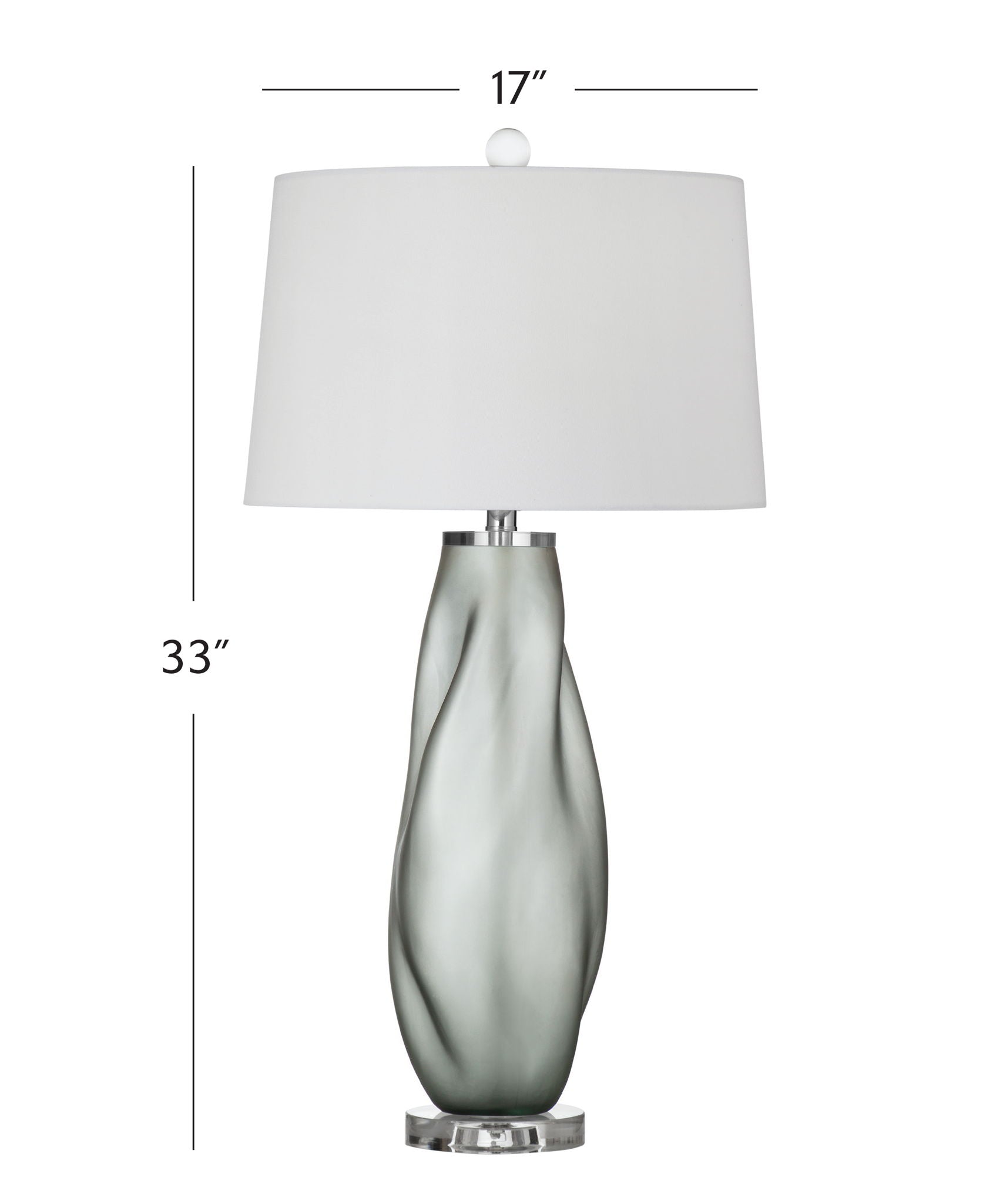 Gabon - Table Lamp - Pearl Silver