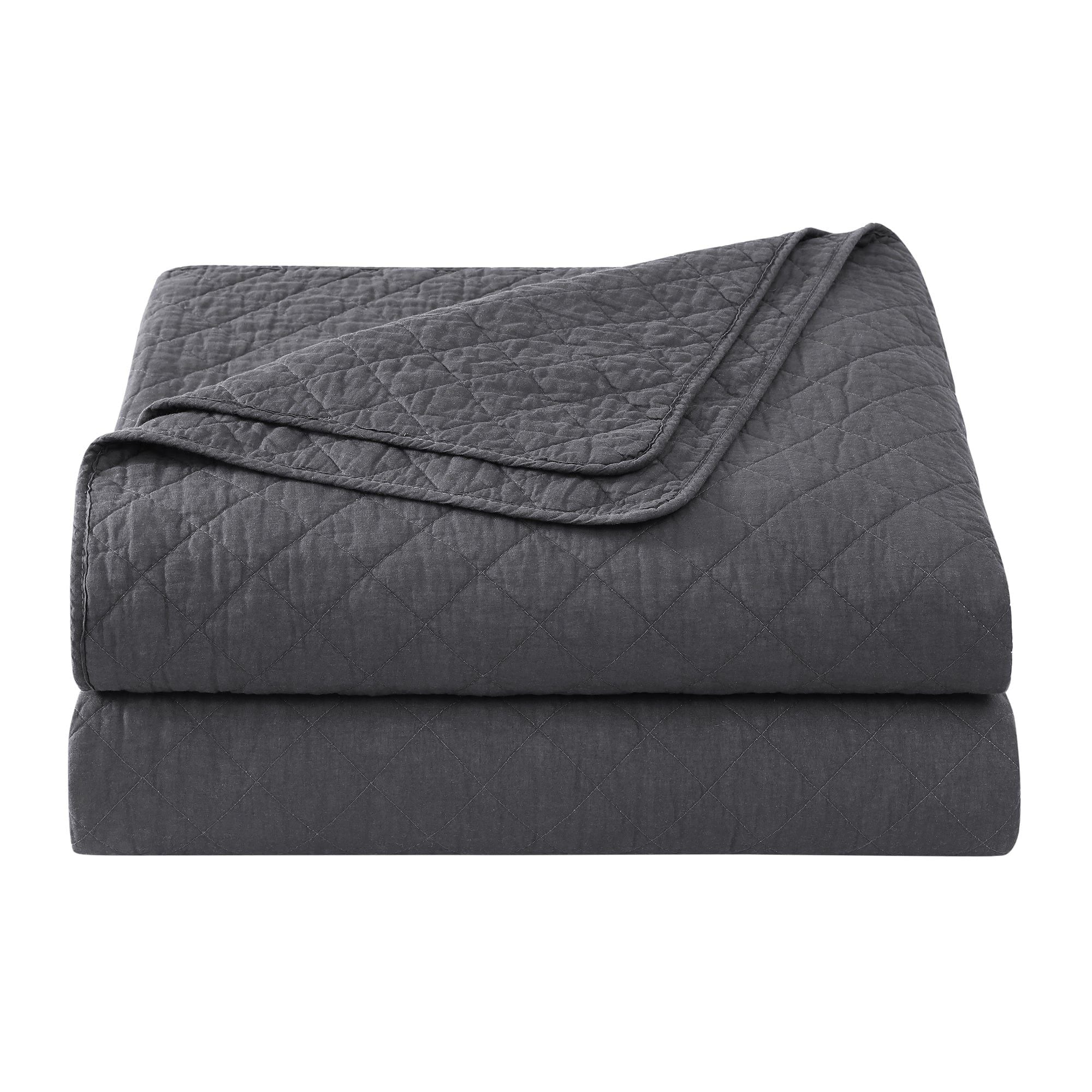 Cotton Comfort - Full/Queen Quilt Set (Set of 3) - Charcoal