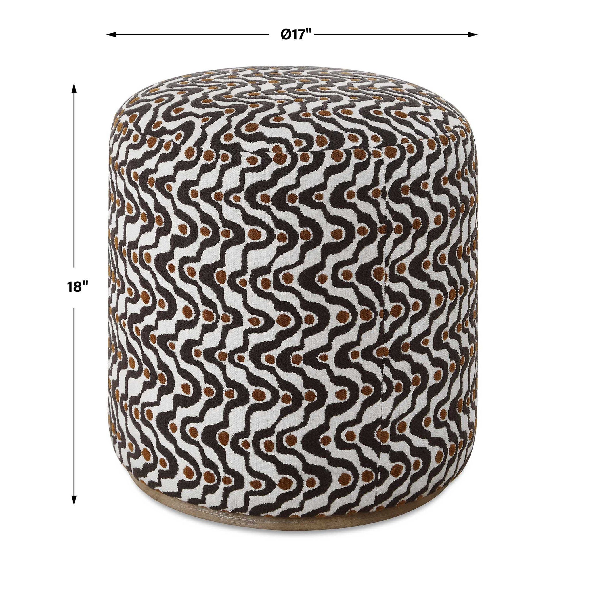 Cas - Plush Ottoman - Espresso