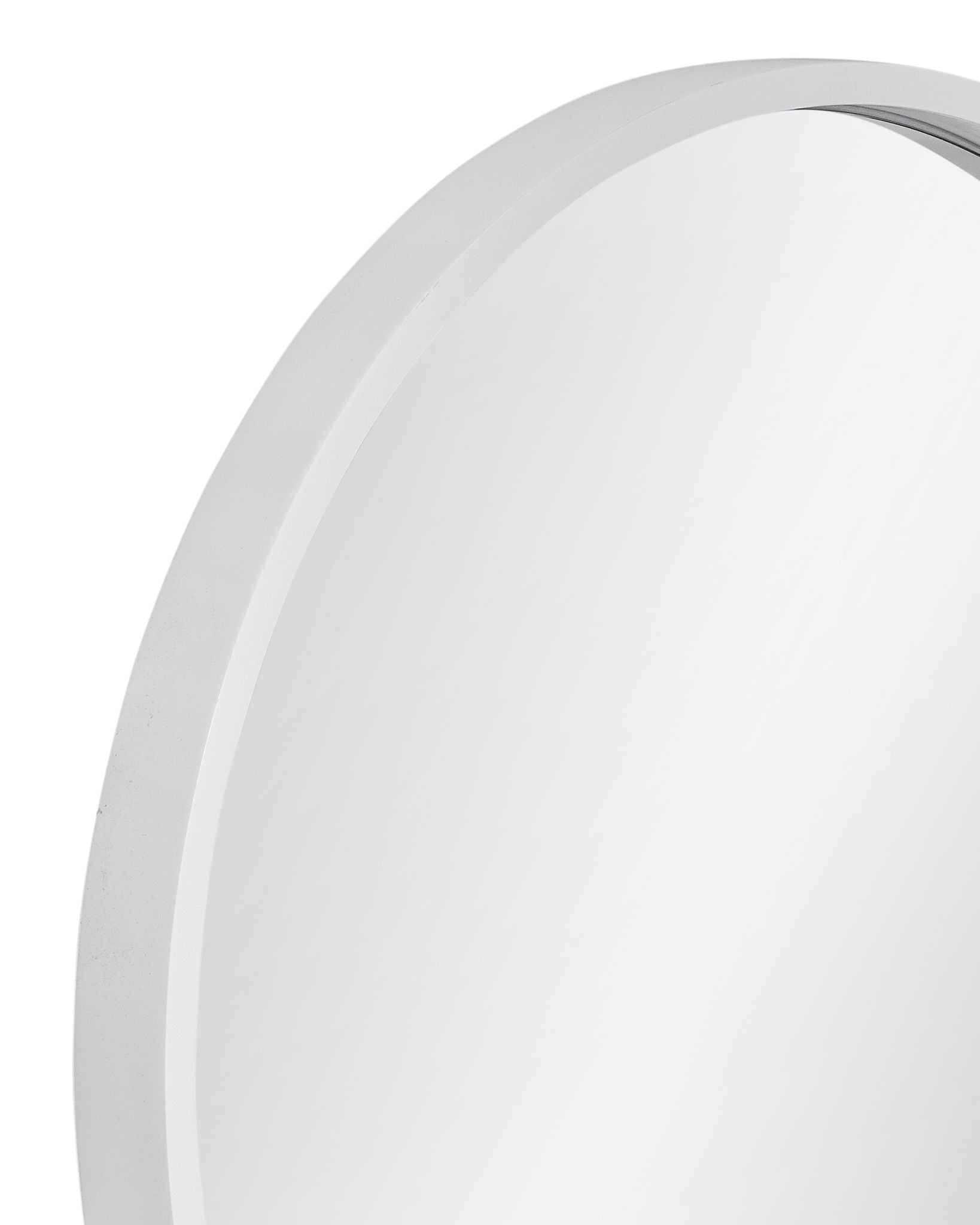 Cyprus - Wall Mirror - Glossy White