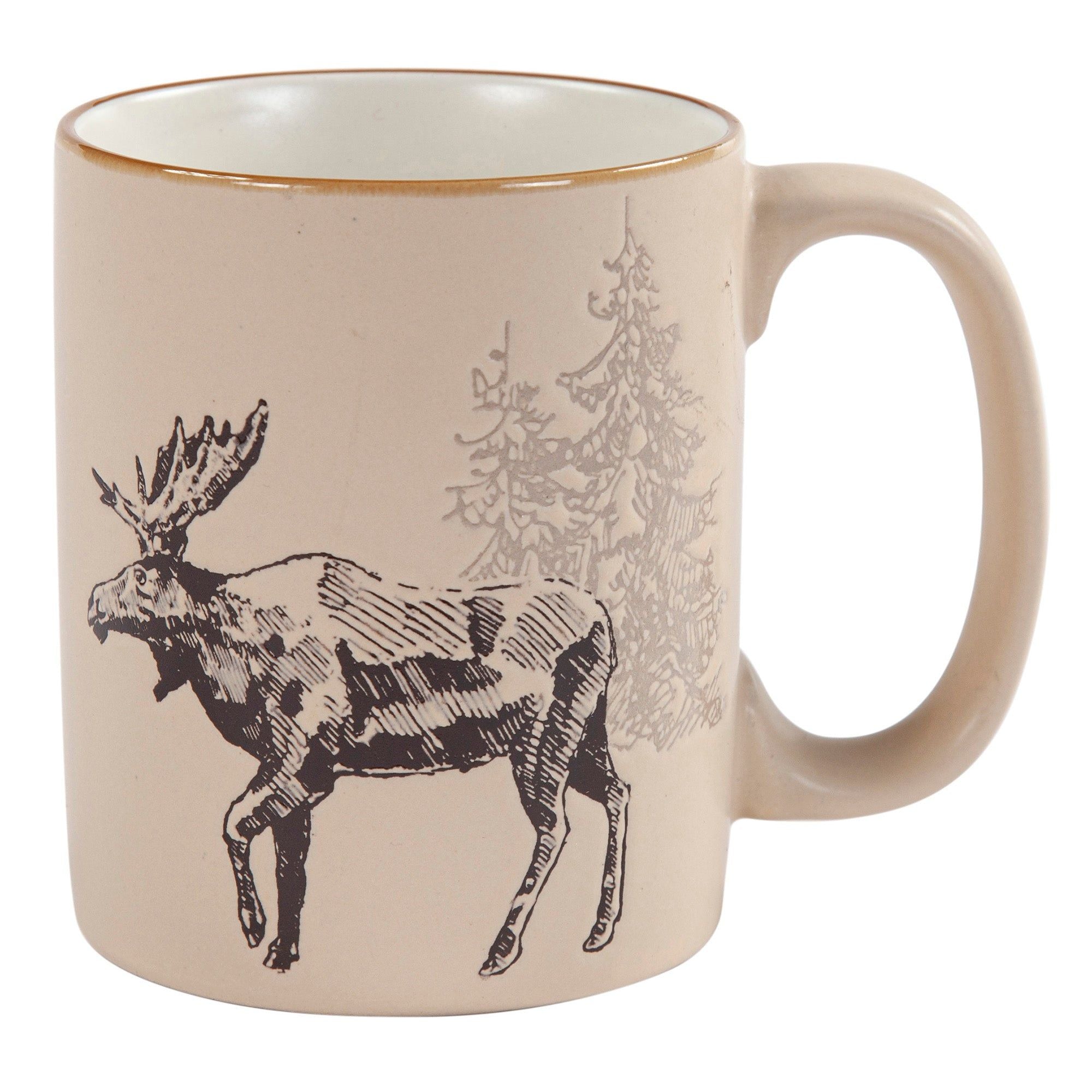 White Pine - Ceramic Dinnerware Set (Set of 16) - Brown