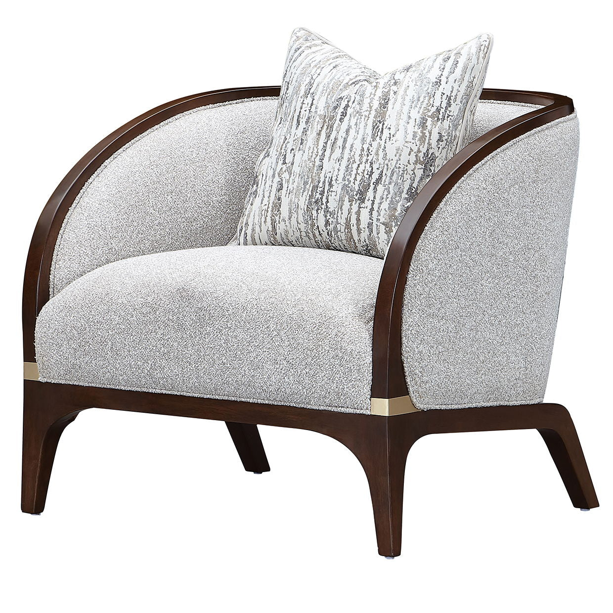 Houston - Matching Chair - Pebble / Walnut