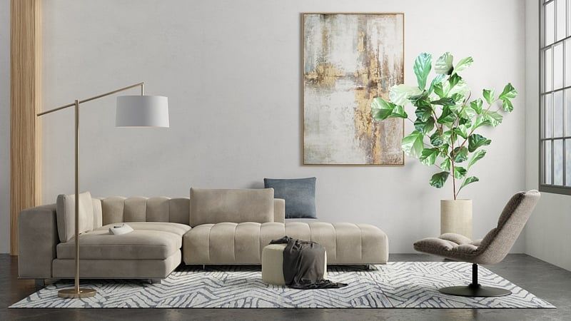 NORAH Collection - 6060L Light Blue/Dark Gray