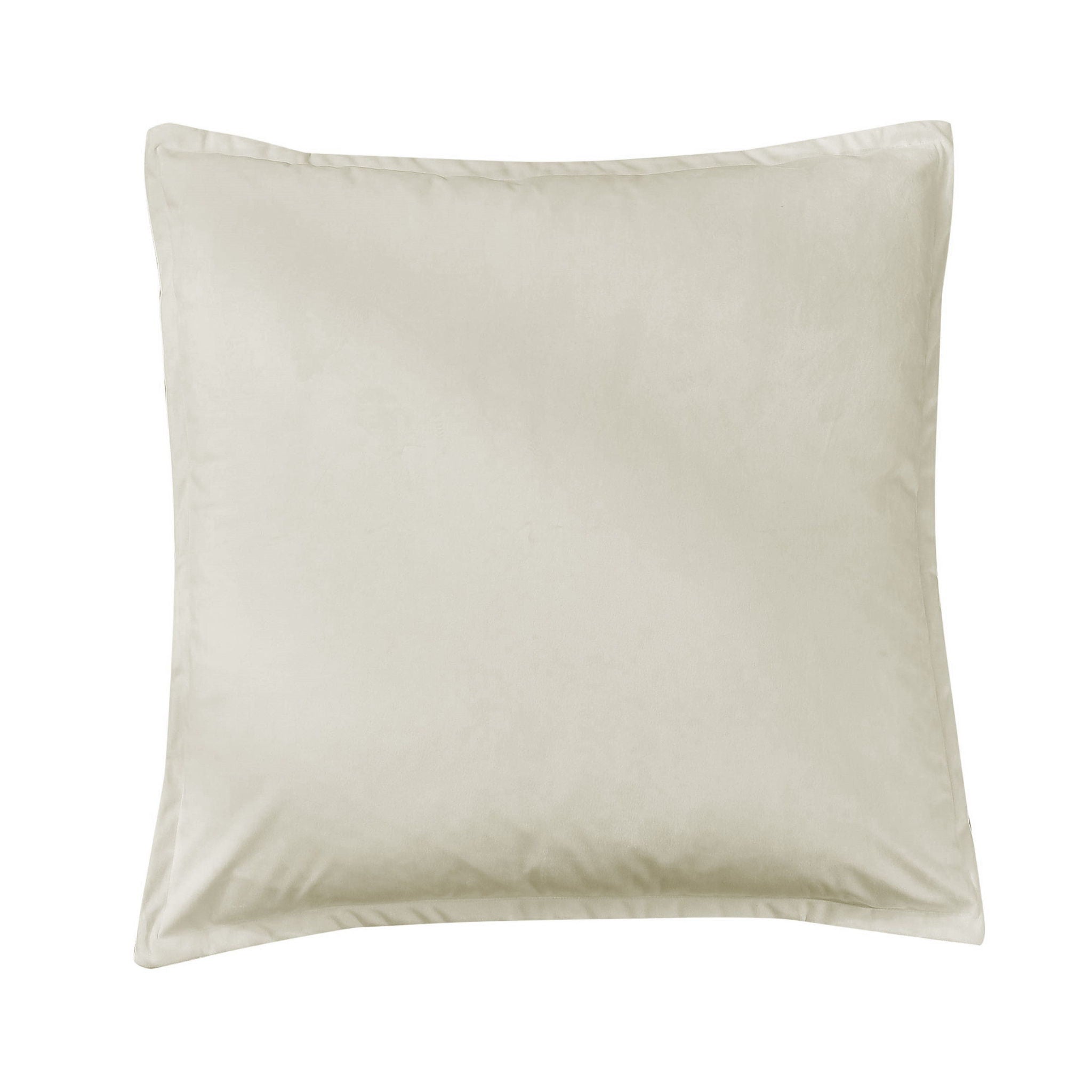 Simone - Velvet Flanged Euro Sham - Cream