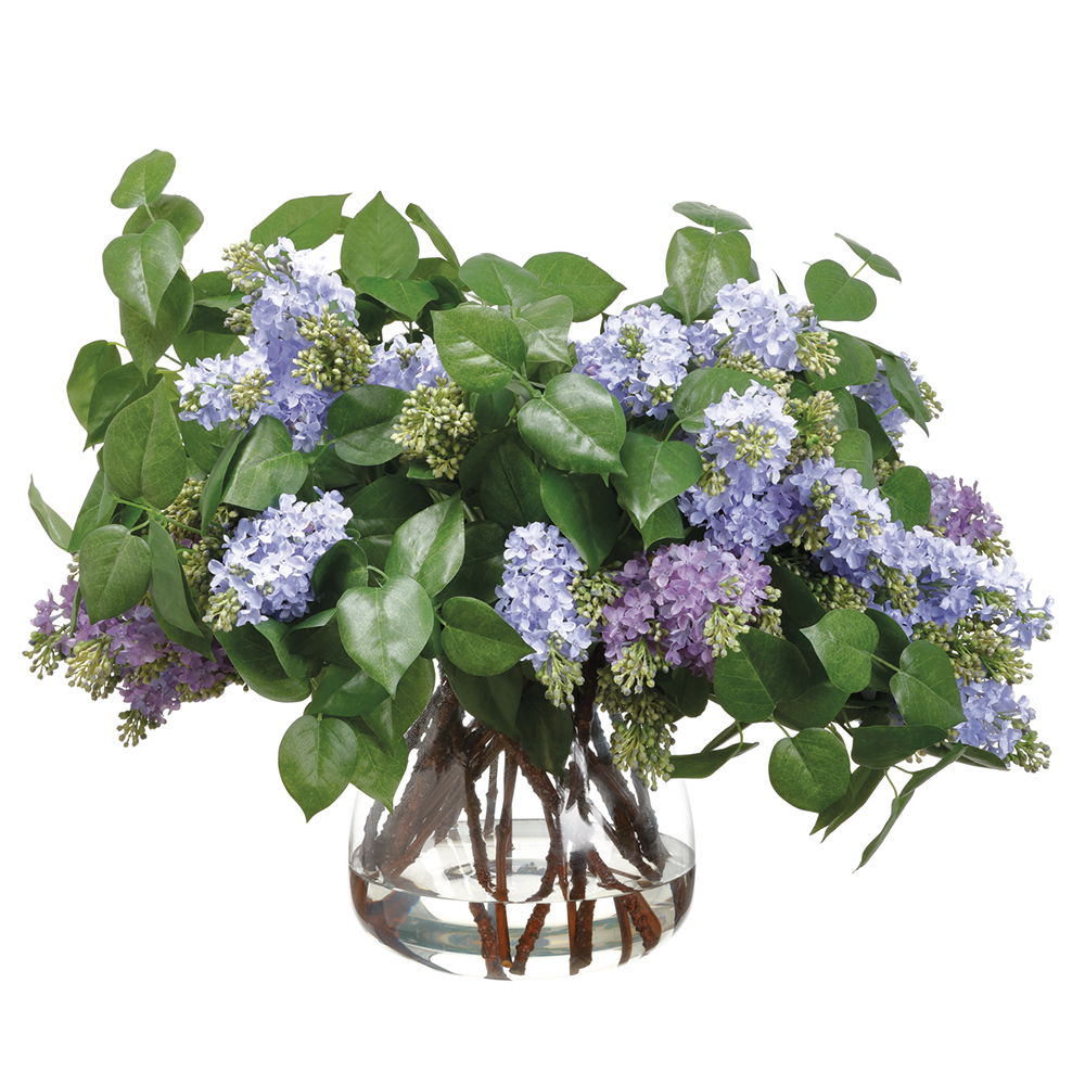 Lilac in Glass Vase Lavender