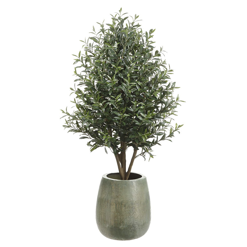 Olive Tree In 17"Hx15"D Textured Planter Green