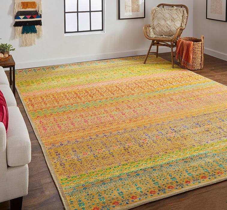 LATHAM Collection - 6629F Yellow/Multi