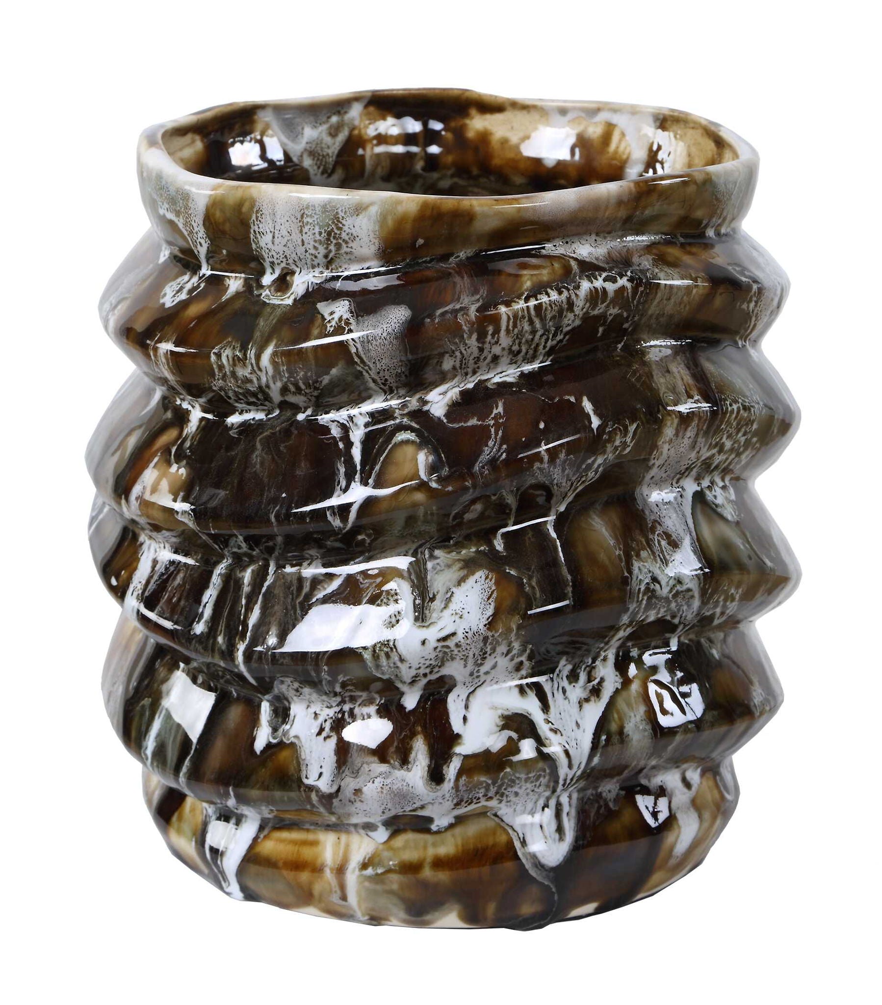 Cuoco - Glazed Vases (Set of 2) - Brown