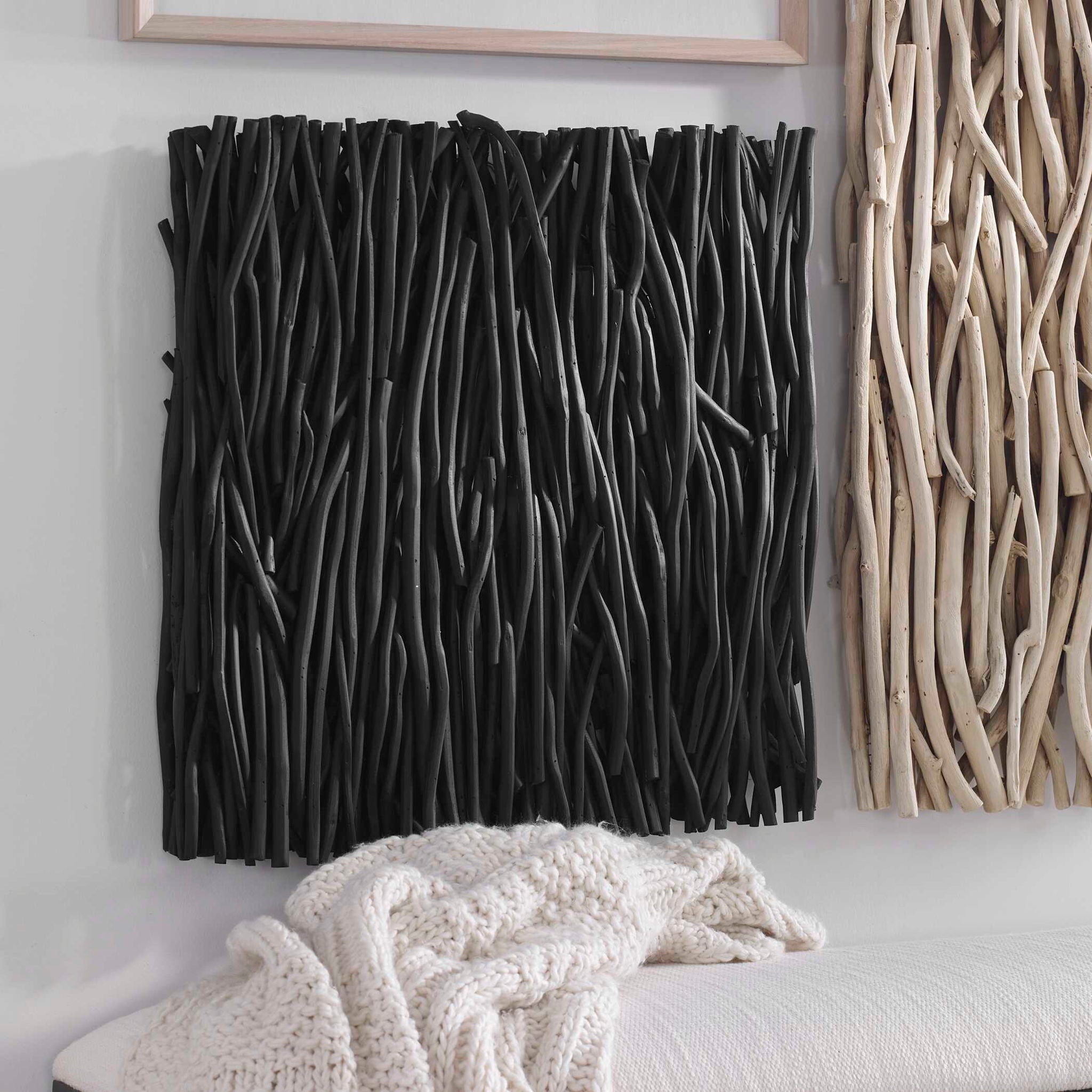 Gathered Teak - Square Wood Wall Decor
