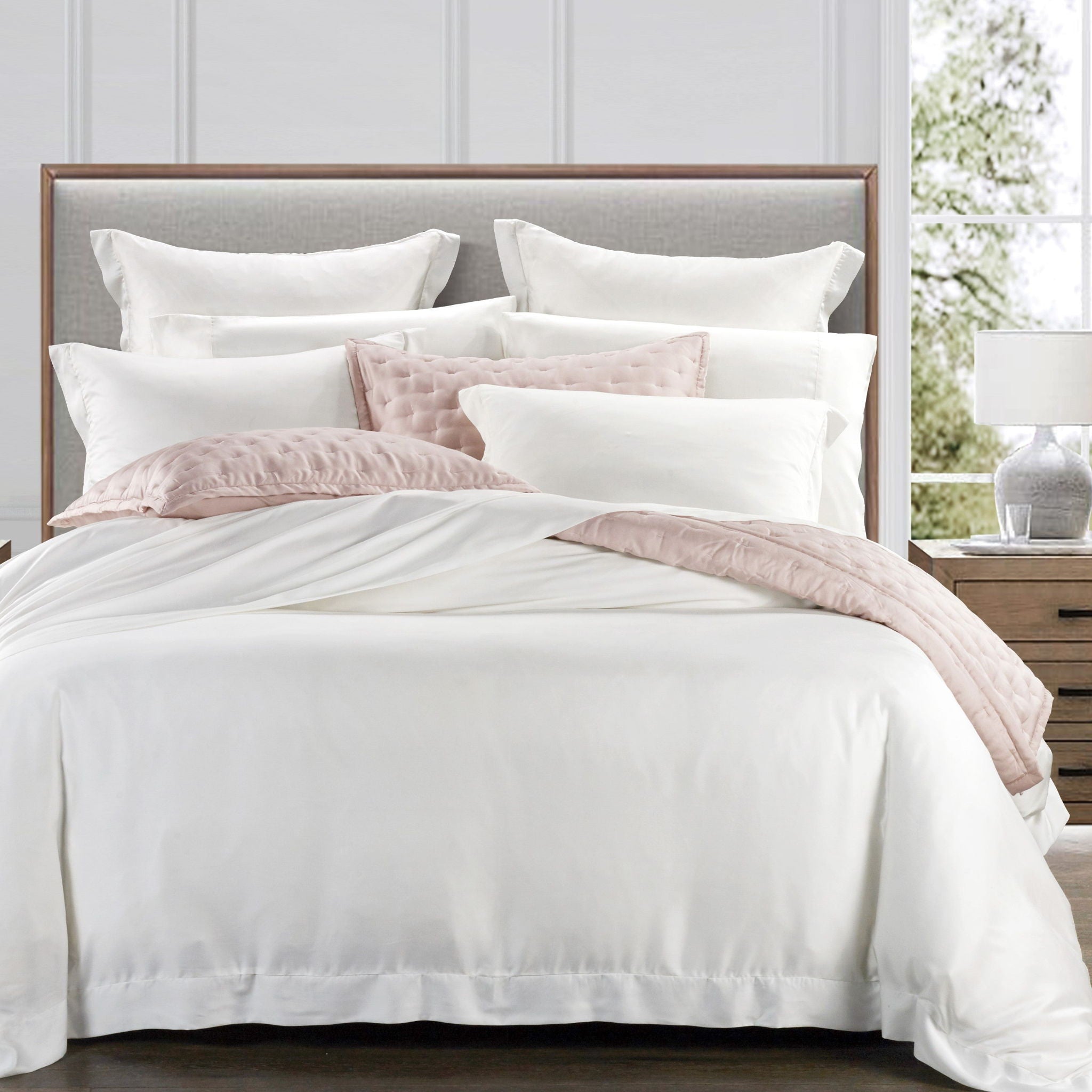 Lyocell - Full/Queen Eucalyptus Quilt Set (Set of 3) - Blush