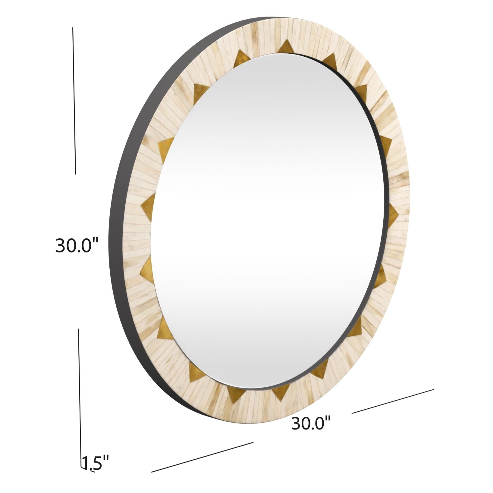Global - Wall Mirror - Beige