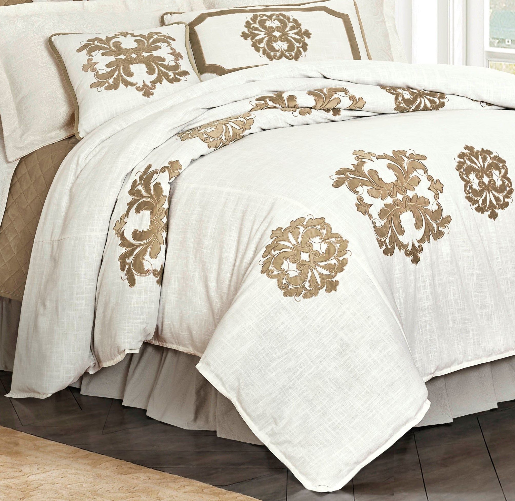 Madison - King Linen Duvet Cover - Oatmeal