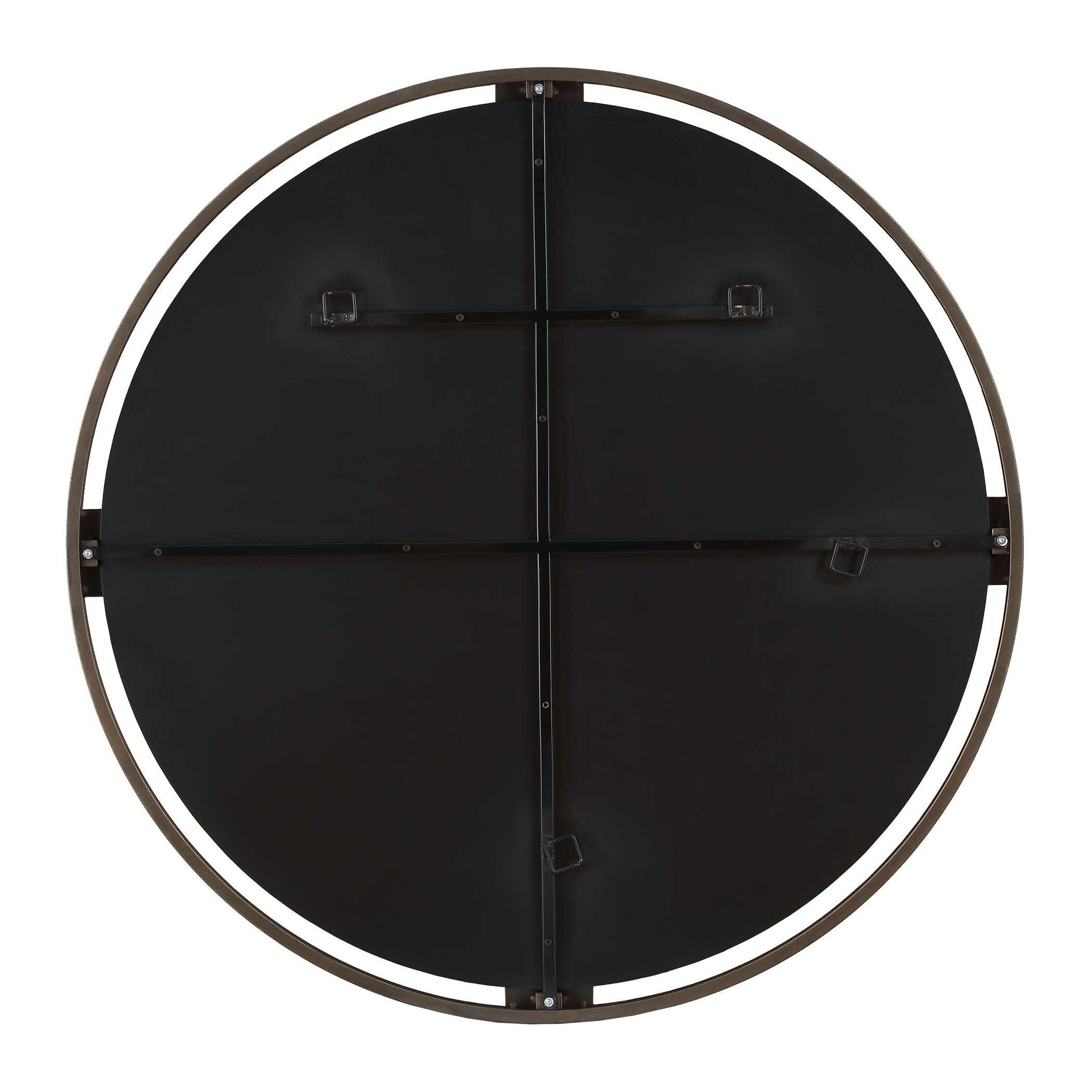 Cornelia - Black Round Mirror