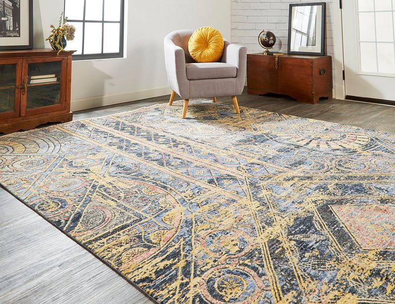 BLANCHARD Collection - 6396F Blue/Beige