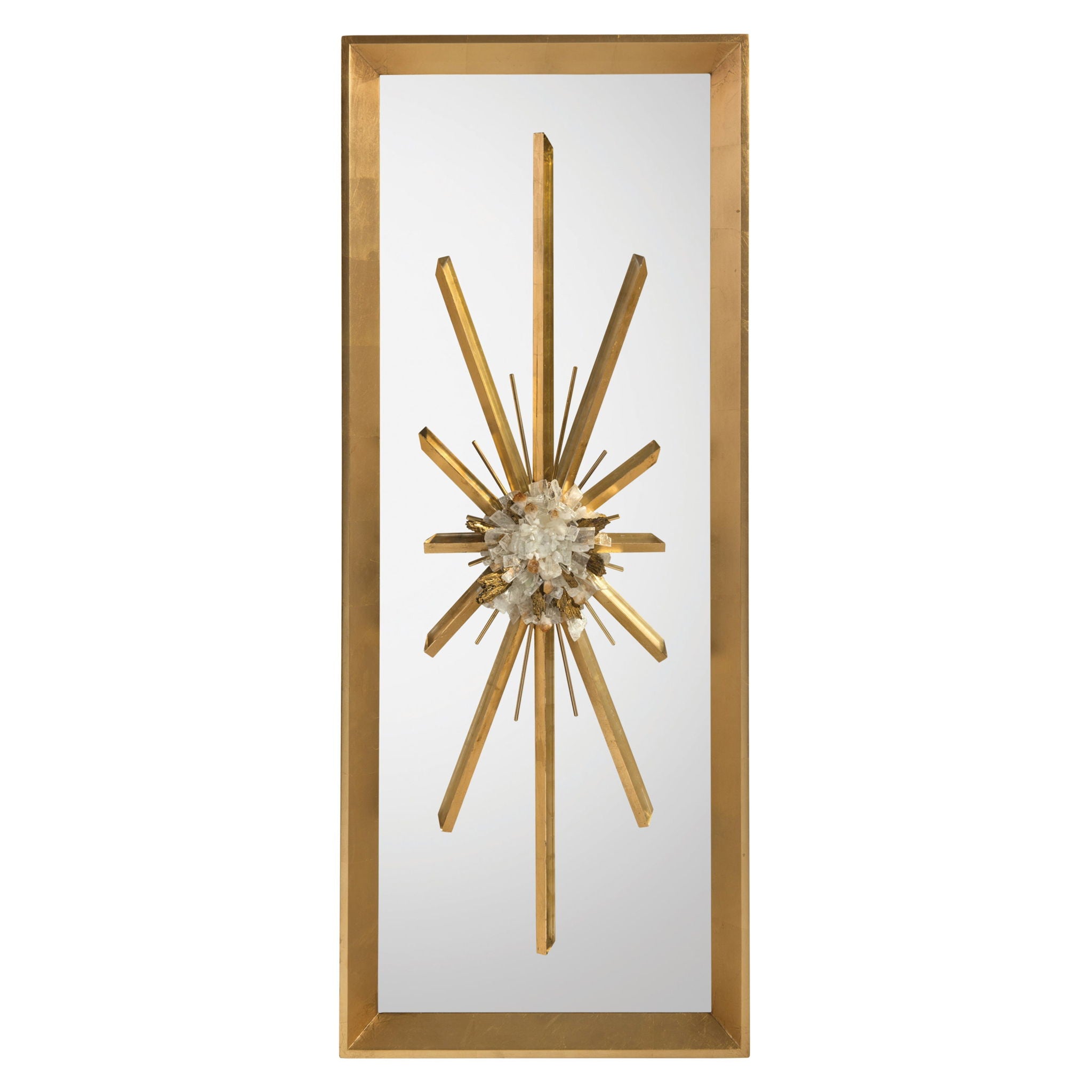 Golden Crystal Burst Mirror I
