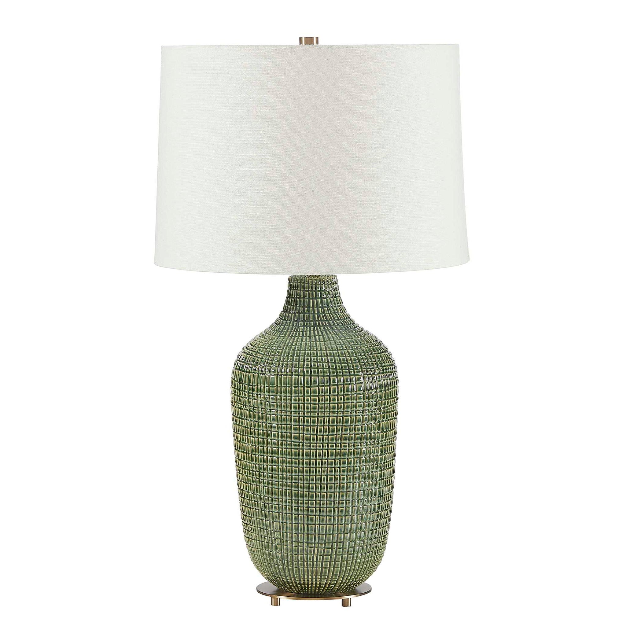 Dulcich - Grid Table Lamp - Green