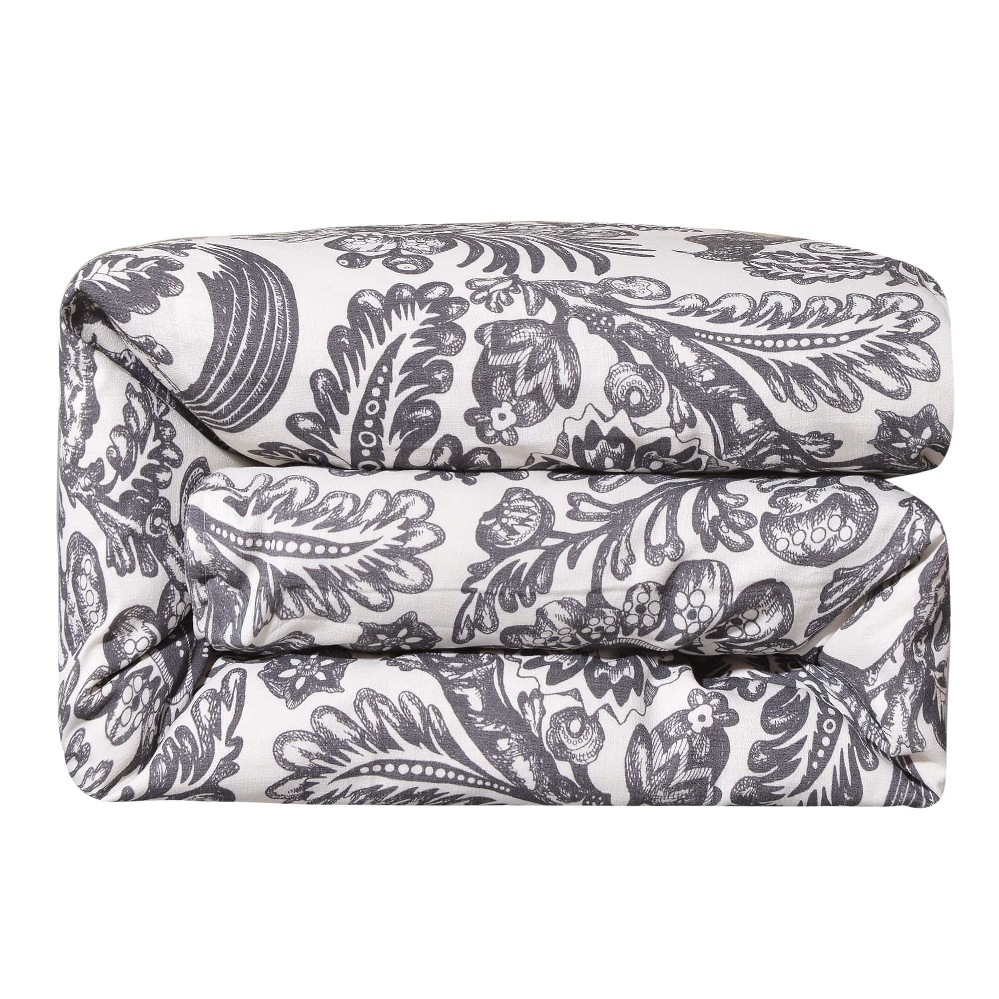 Augusta Toile - Queen Comforter Set (Set of 3) - Black / White