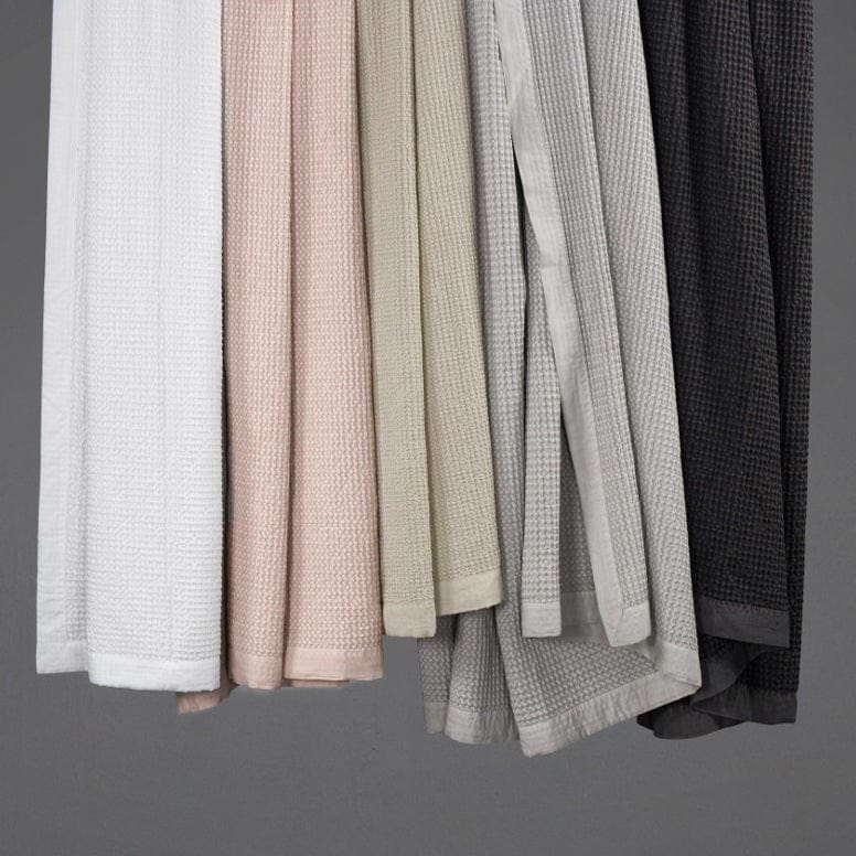 Stonewashed Cotton Waffle Weave - King Coverlet Set (Set of 3) - Slate