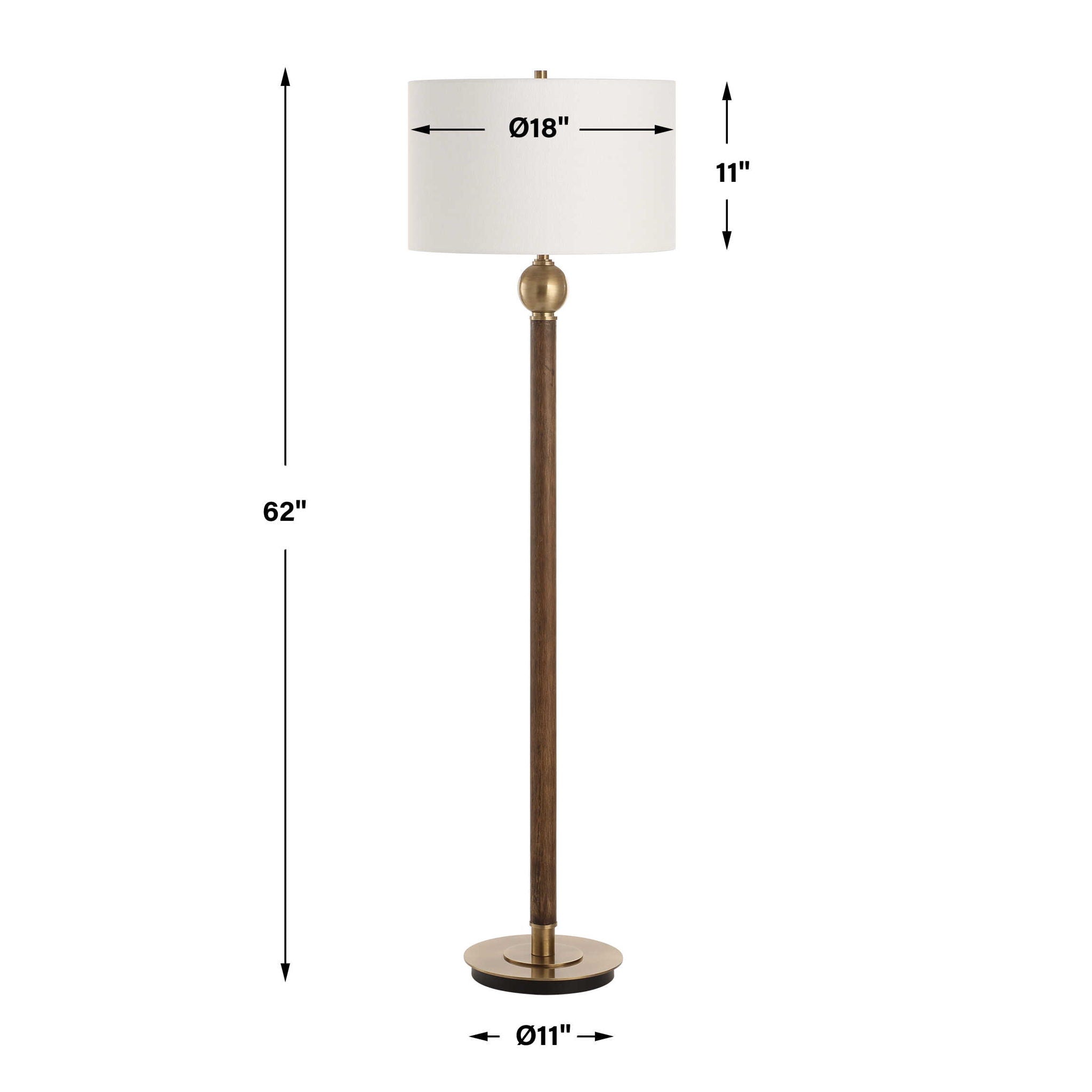 Keros - Floor Lamp - Dark Oak