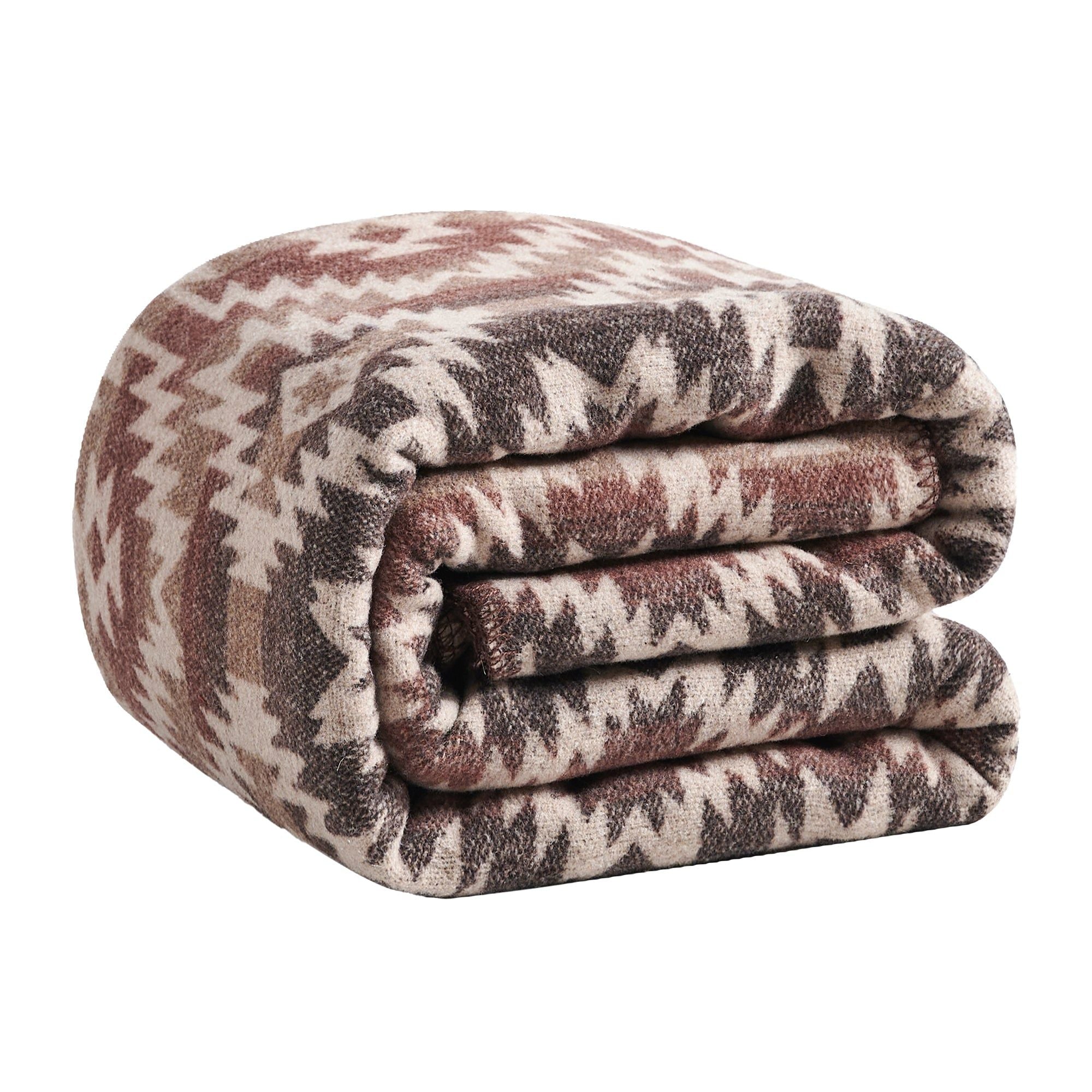 Mesa - Wool Blend Throw Blanket - Multi Color