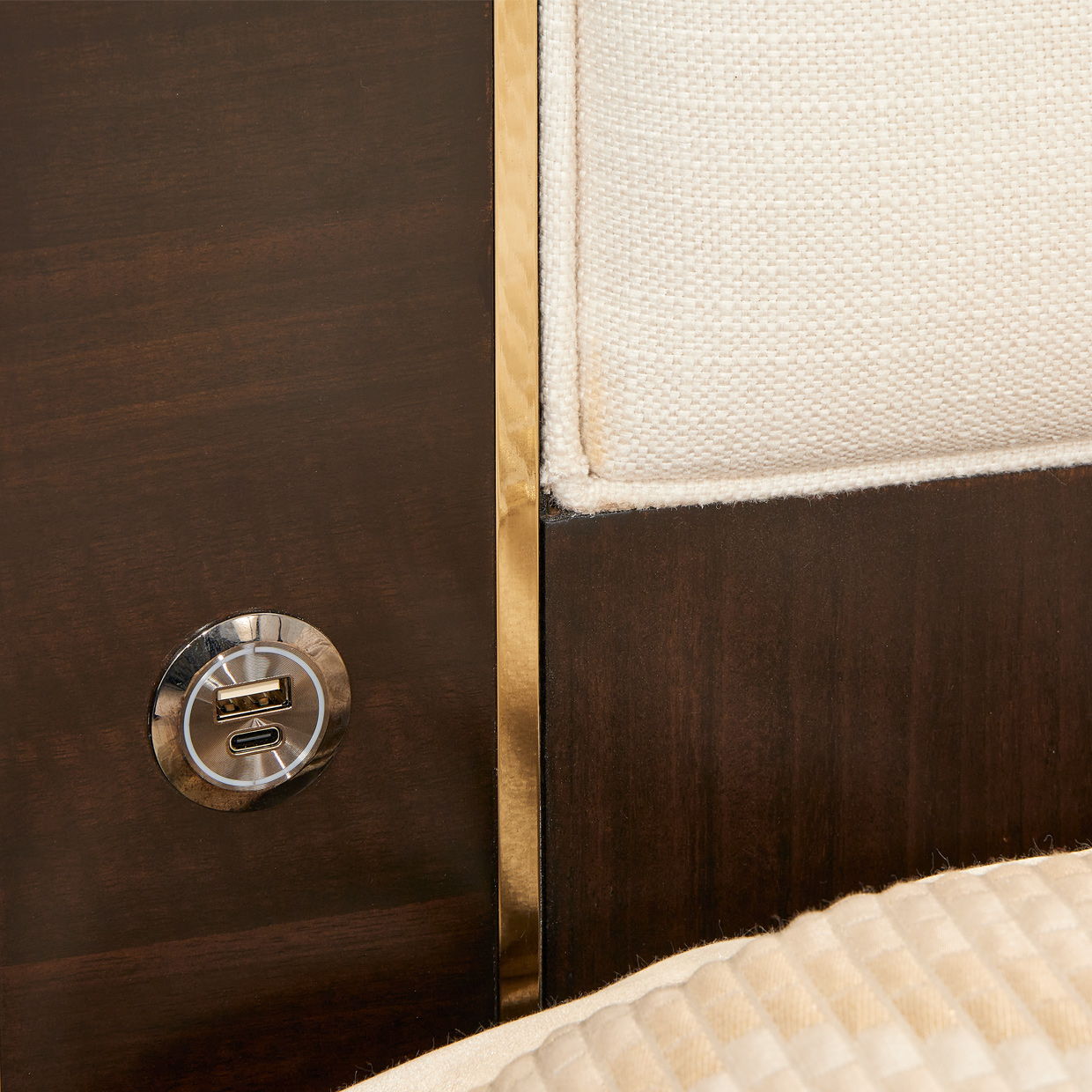 Belmont Place - Upholstered Bed - Espresso